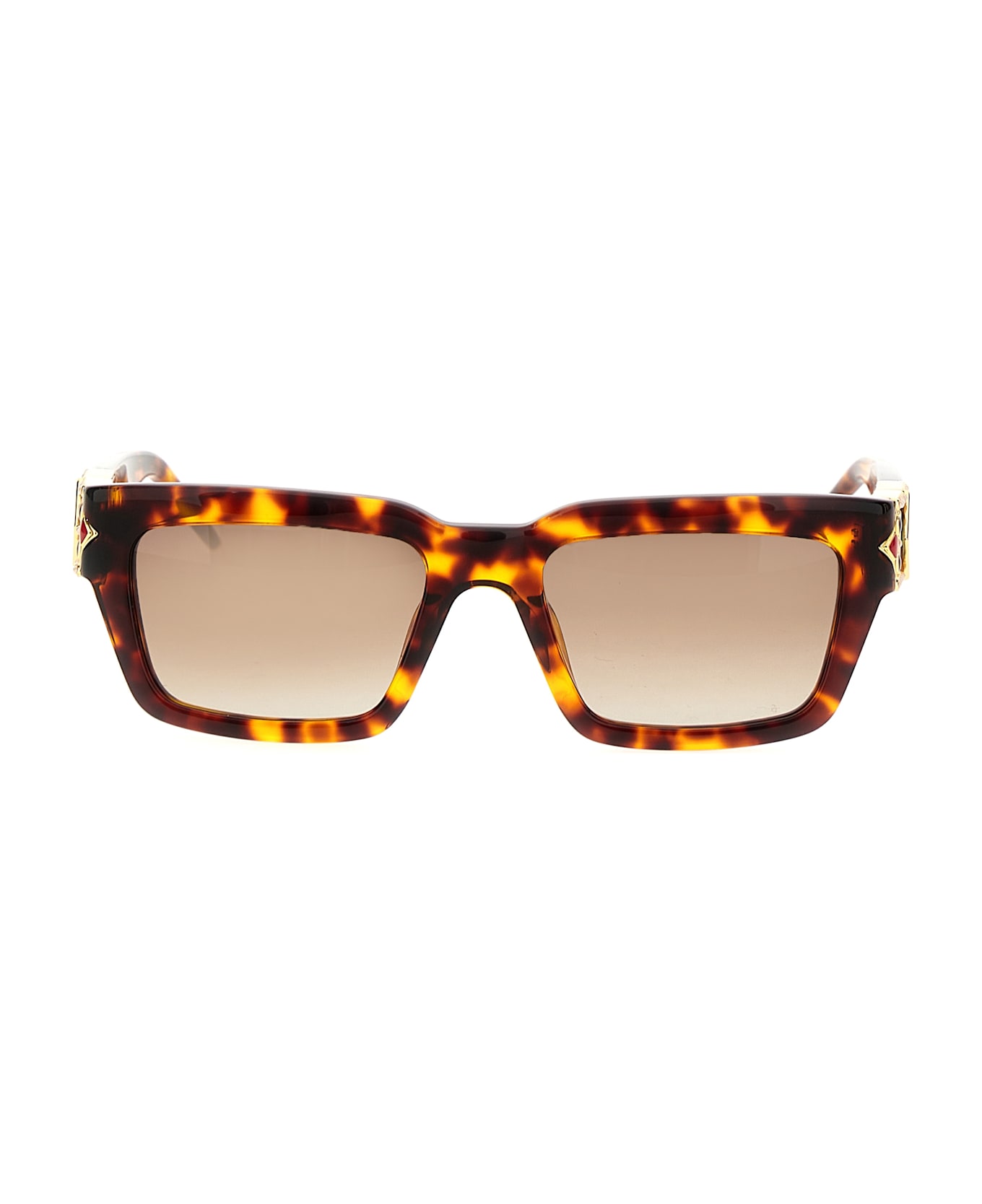 Casablanca 
the Tortoiseshell Square Metope
 Sunglasses - Brown