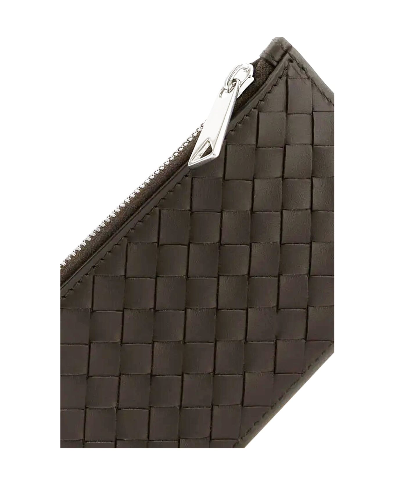 Bottega Veneta Intrecciato Leather Card Holder - Brown