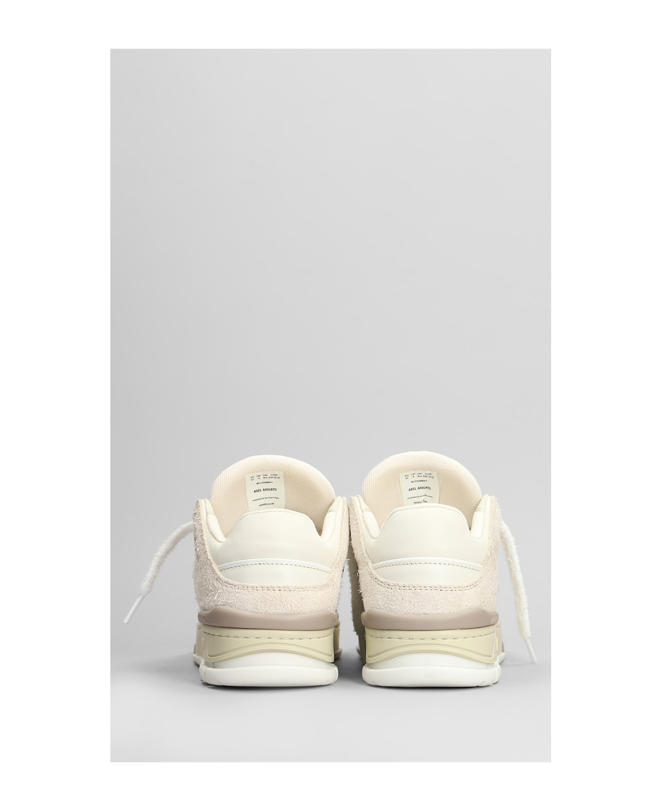 Axel Arigato Area Lo Fluffy Sneakers In Beige Suede - Beige Beige
