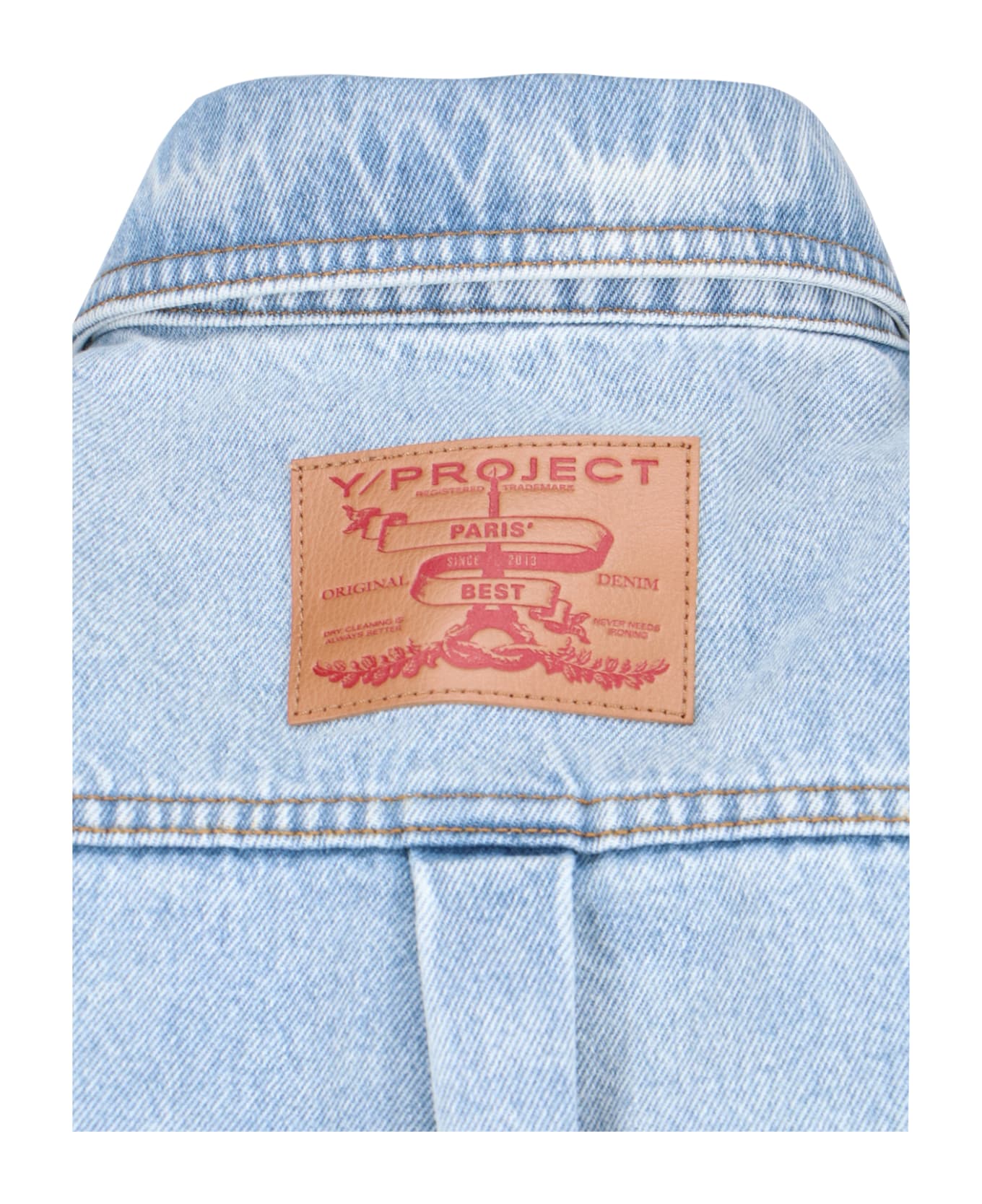 Y/Project Logo Shirt Jacket - Light Blue シャツ