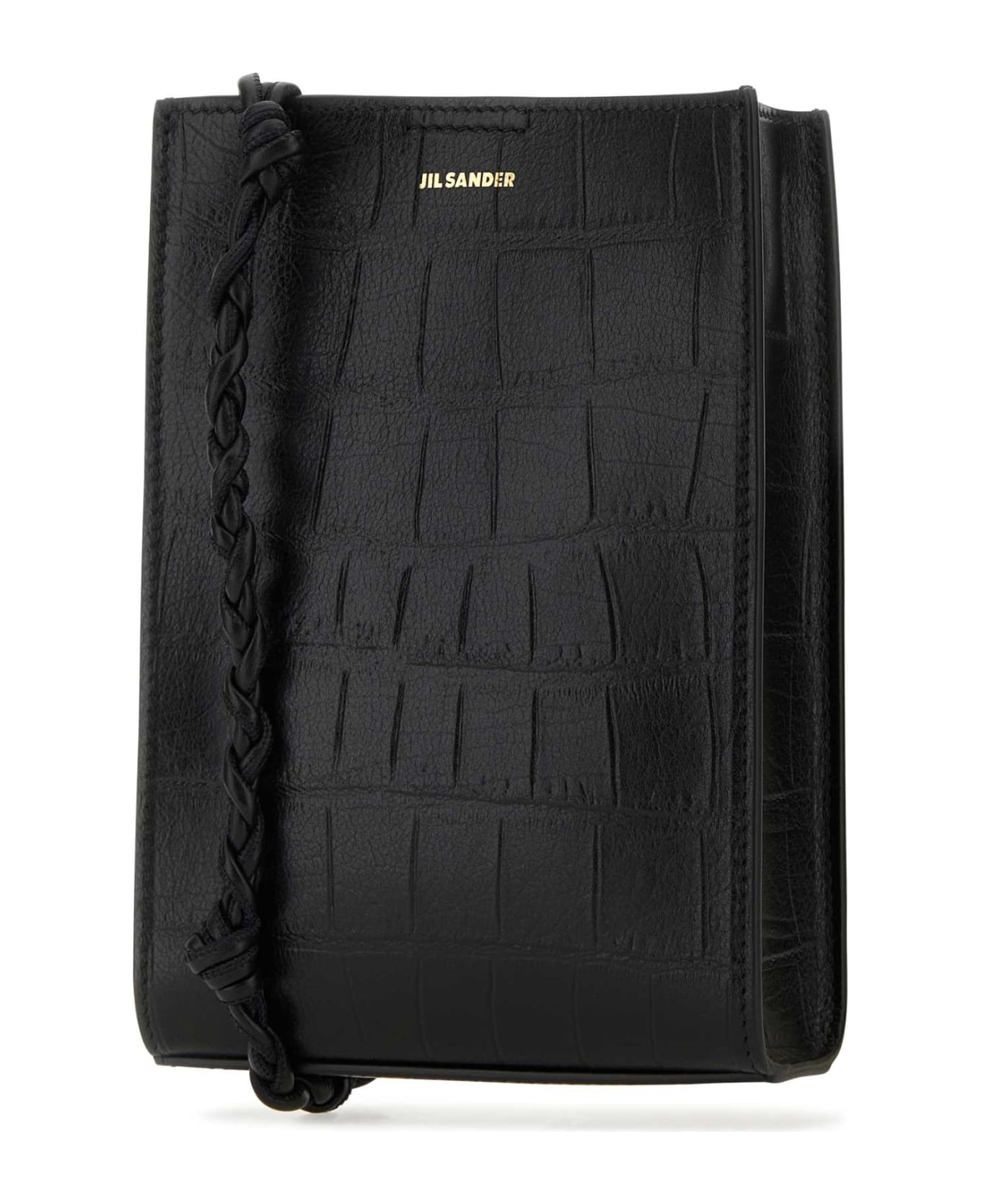 Jil Sander Black Leather Small Tangle Shoulder Bag - 001