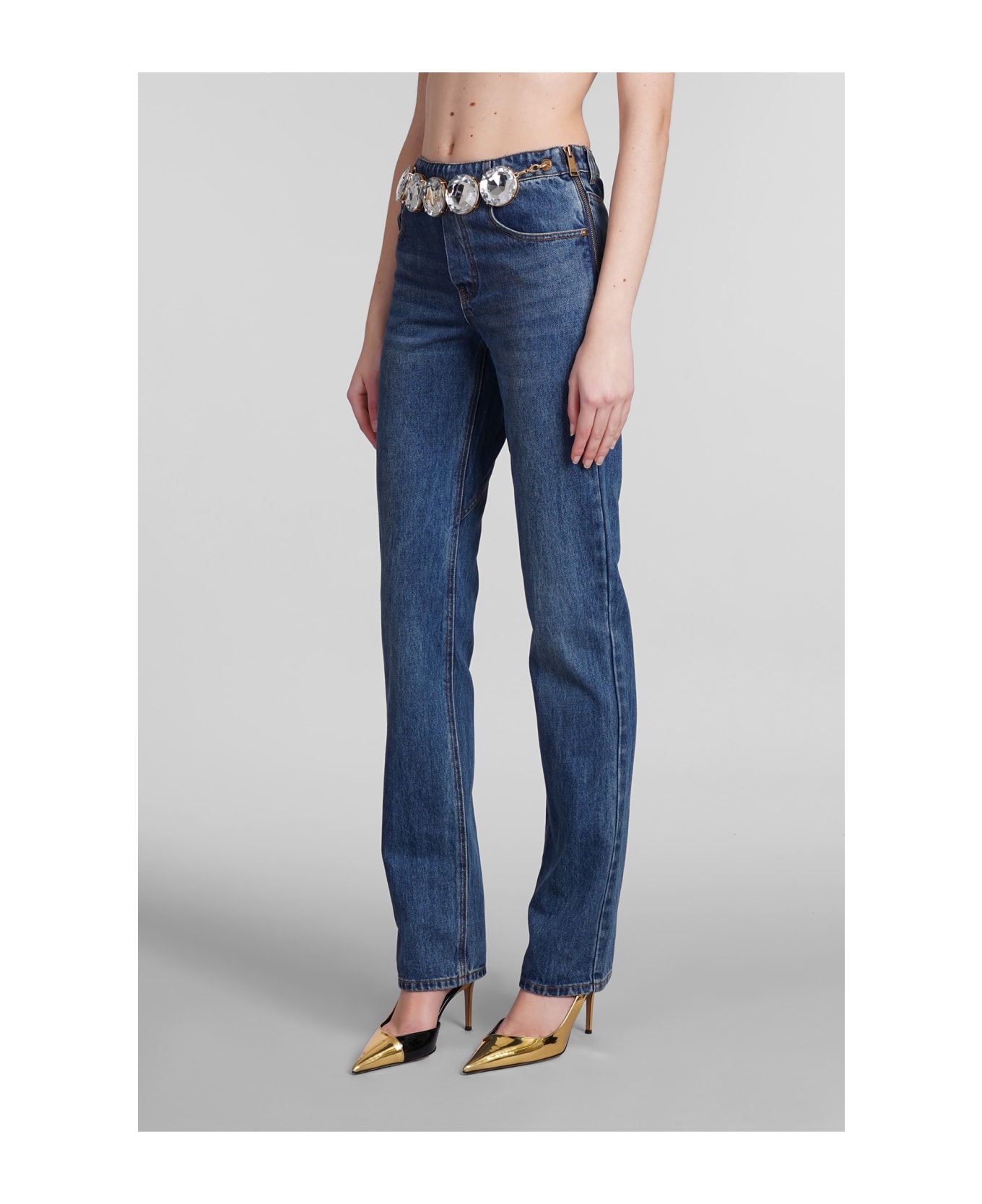 AREA Jeans In Blue Cotton - blue