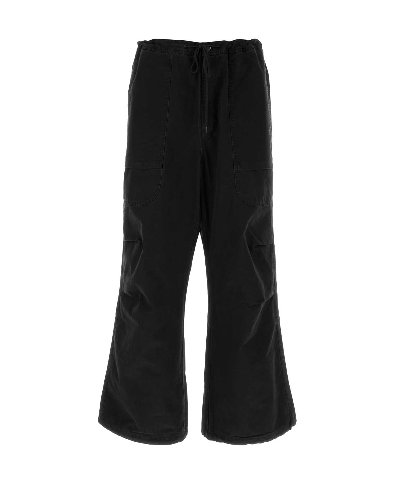 Entire Studios Black Cotton Wide-leg Pant - BLACK name:467