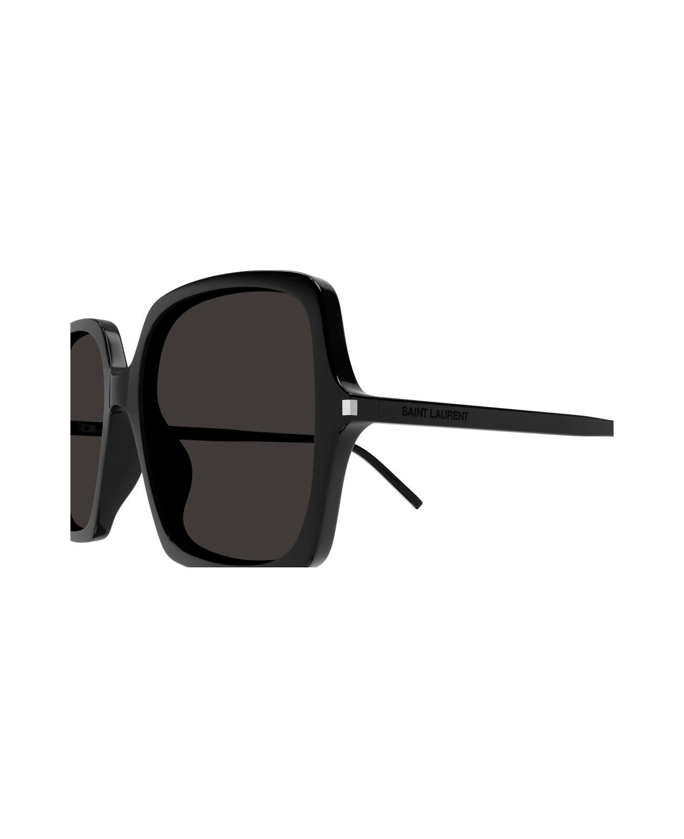Saint Laurent Eyewear Square Frame Sunglasses Sunglasses - 001 BLACK BLACK BLACK