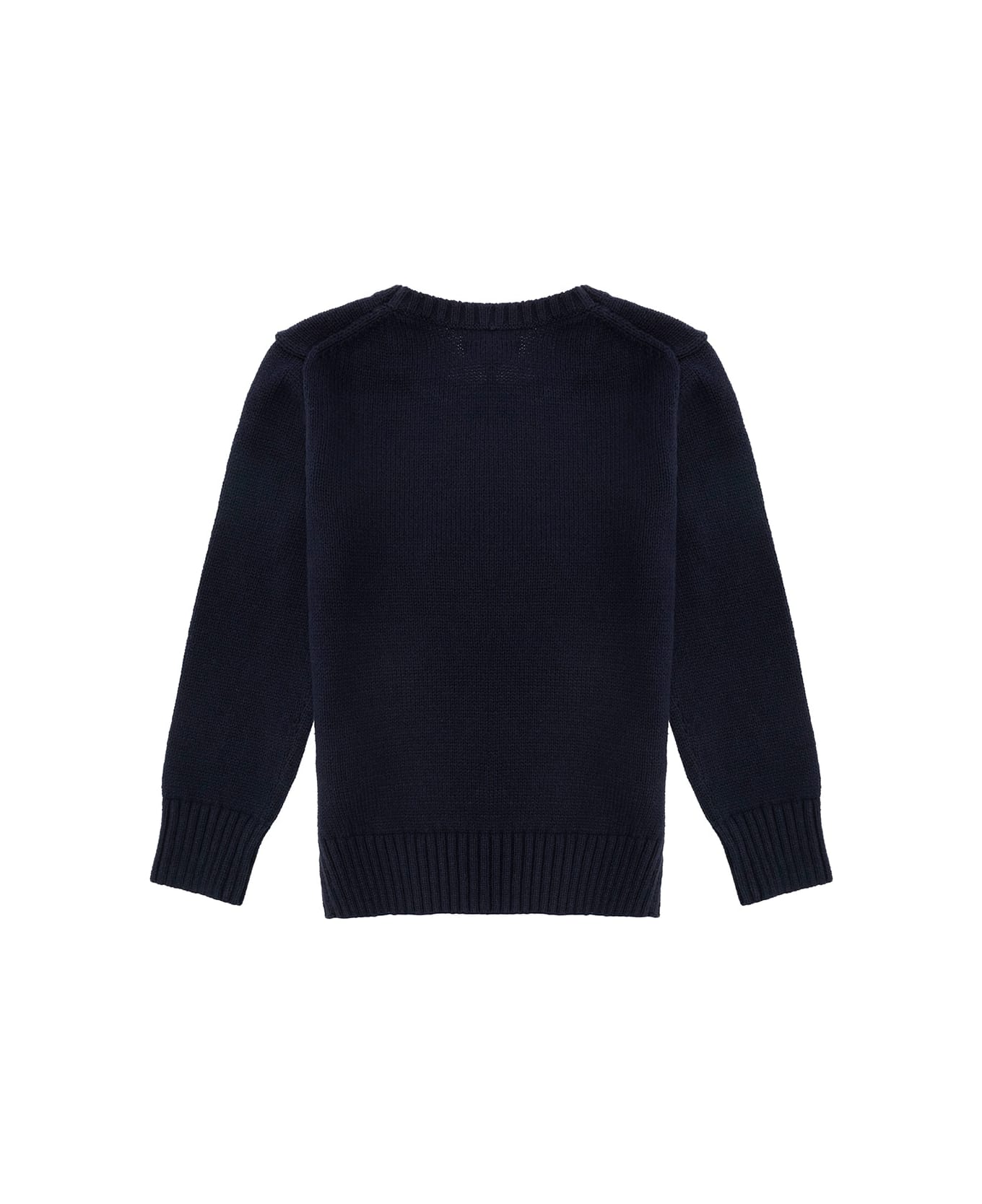 Polo Ralph Lauren Ls Bear Sweater Pullover - Blu