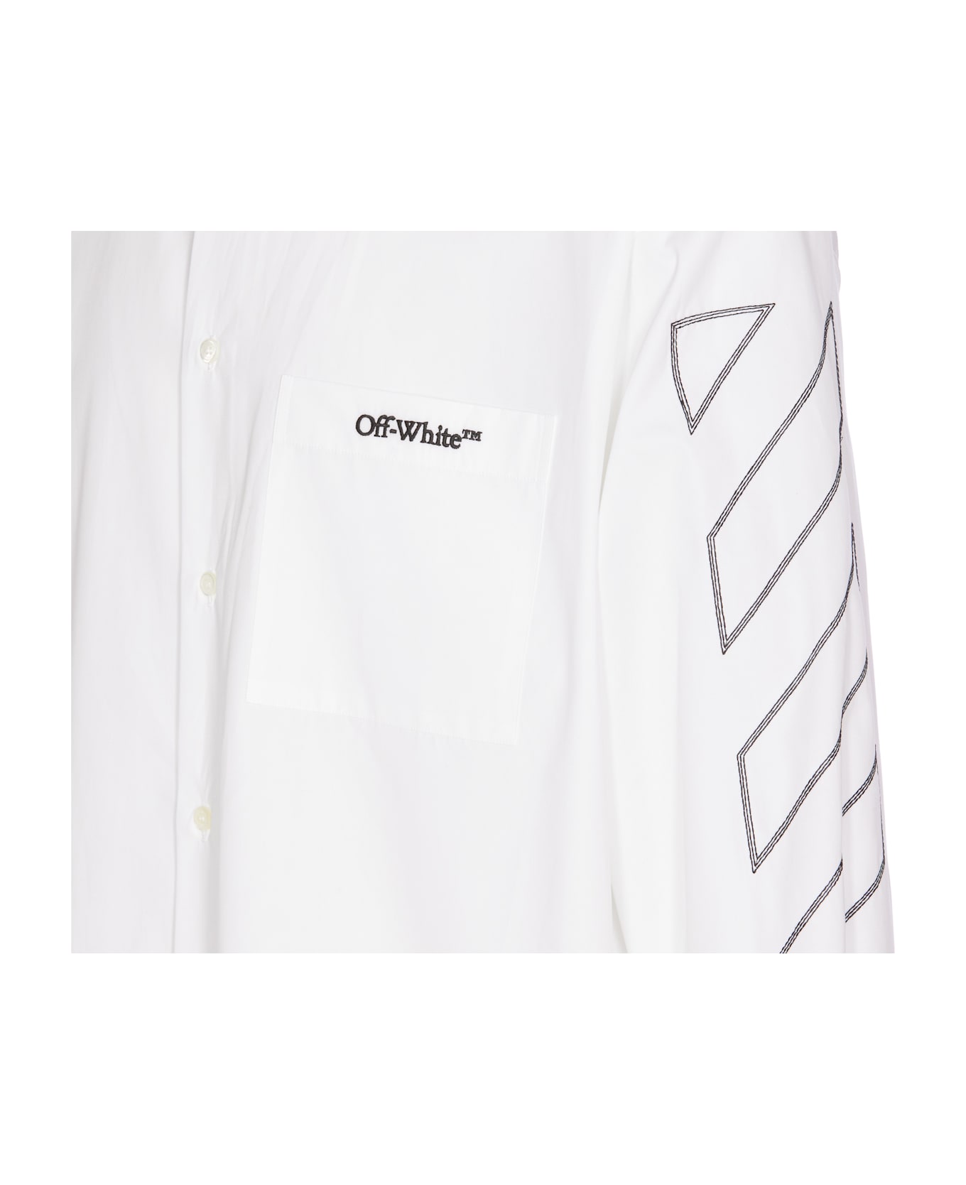 Off-White Diag Over Shirt - White