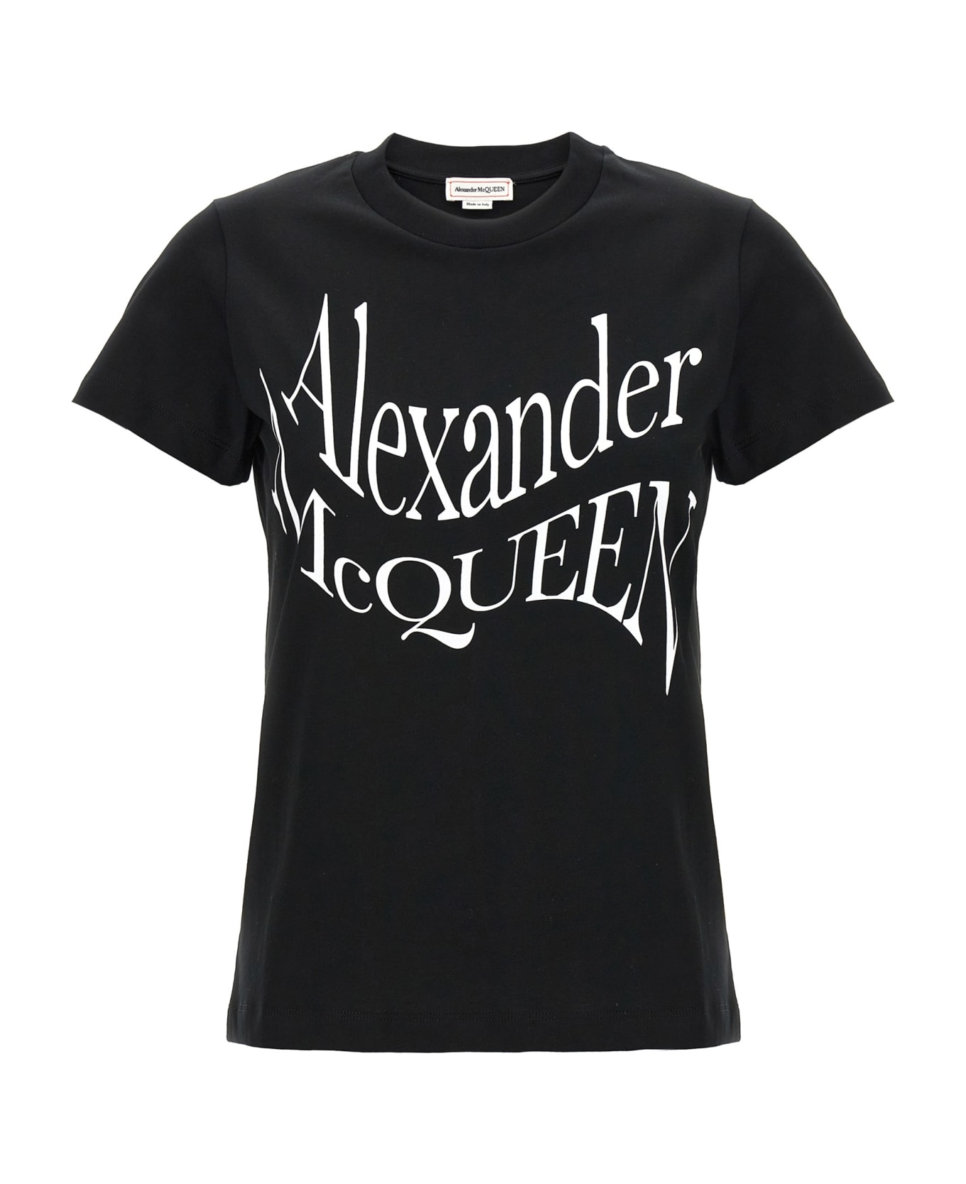 Alexander McQueen 'cut And Sew' T-shirt - White/Black
