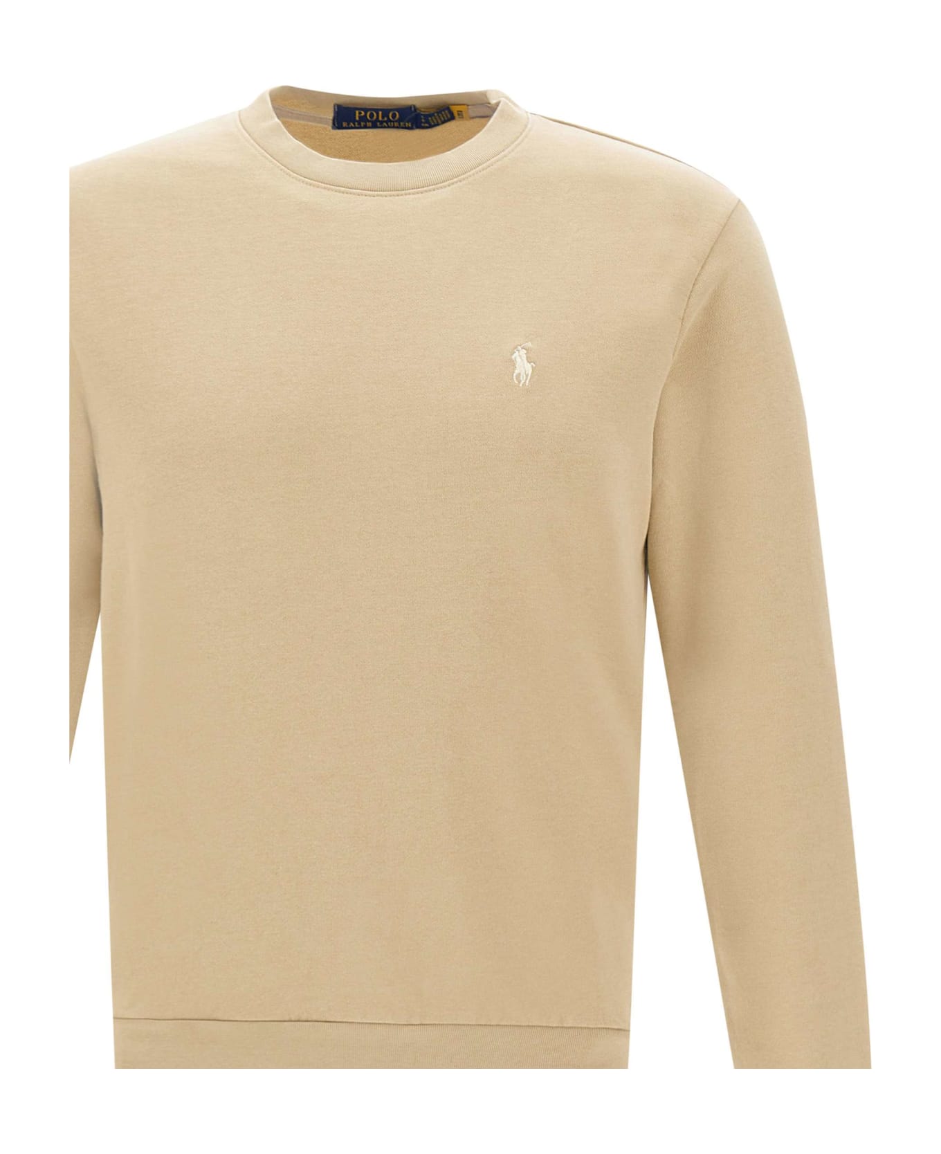 Polo Ralph Lauren 'classics' Cotton Sweatshirt - BEIGE フリース