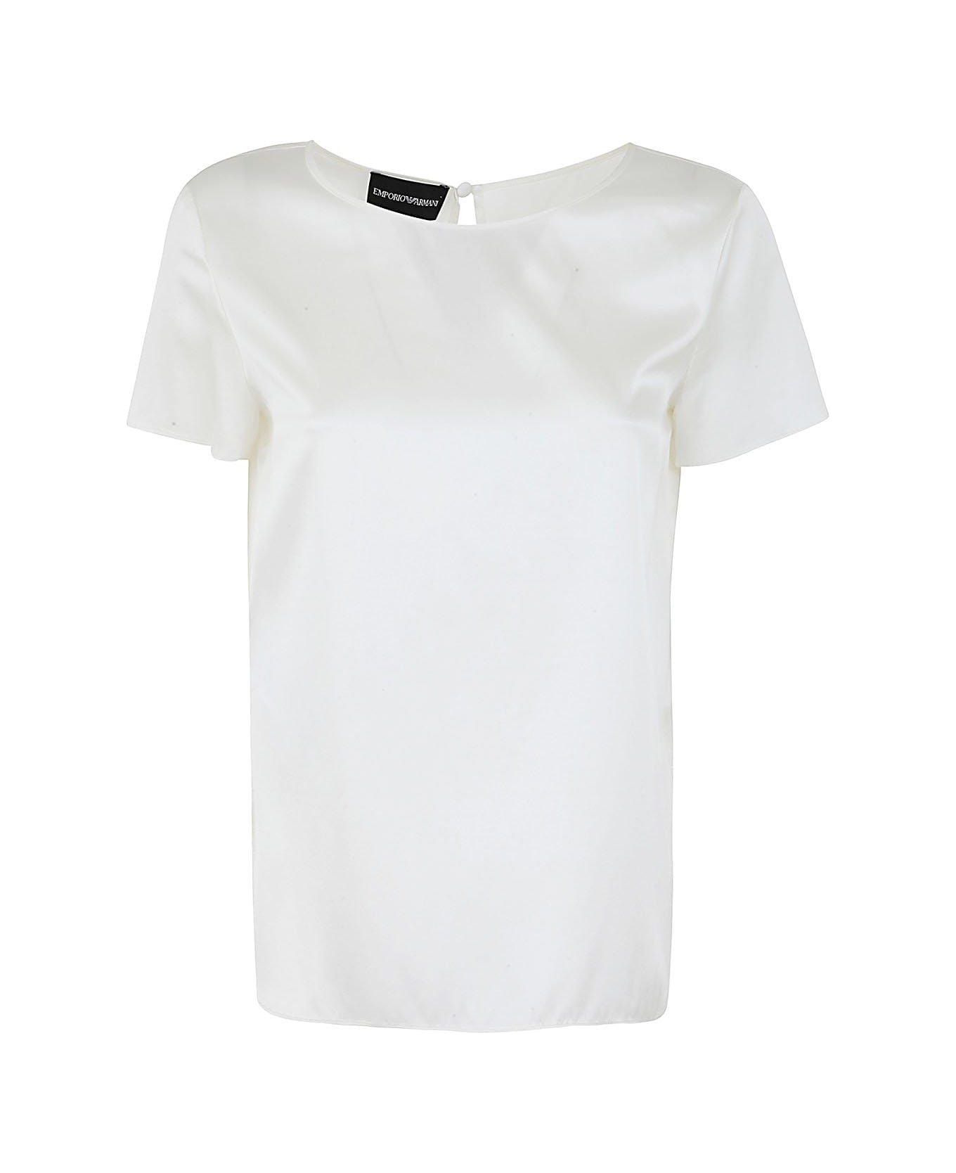 Emporio Armani Crewenck Short-sleeved T-shirt - White Tシャツ