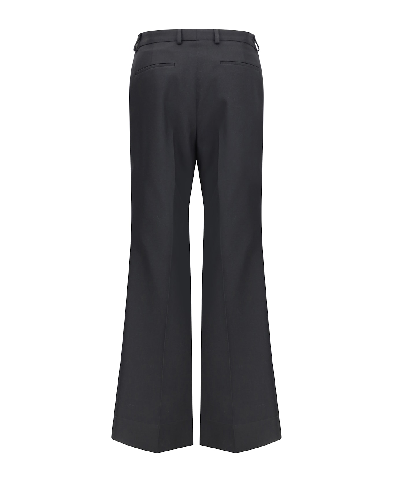 Valentino Black Nylon Gabardine Trousers