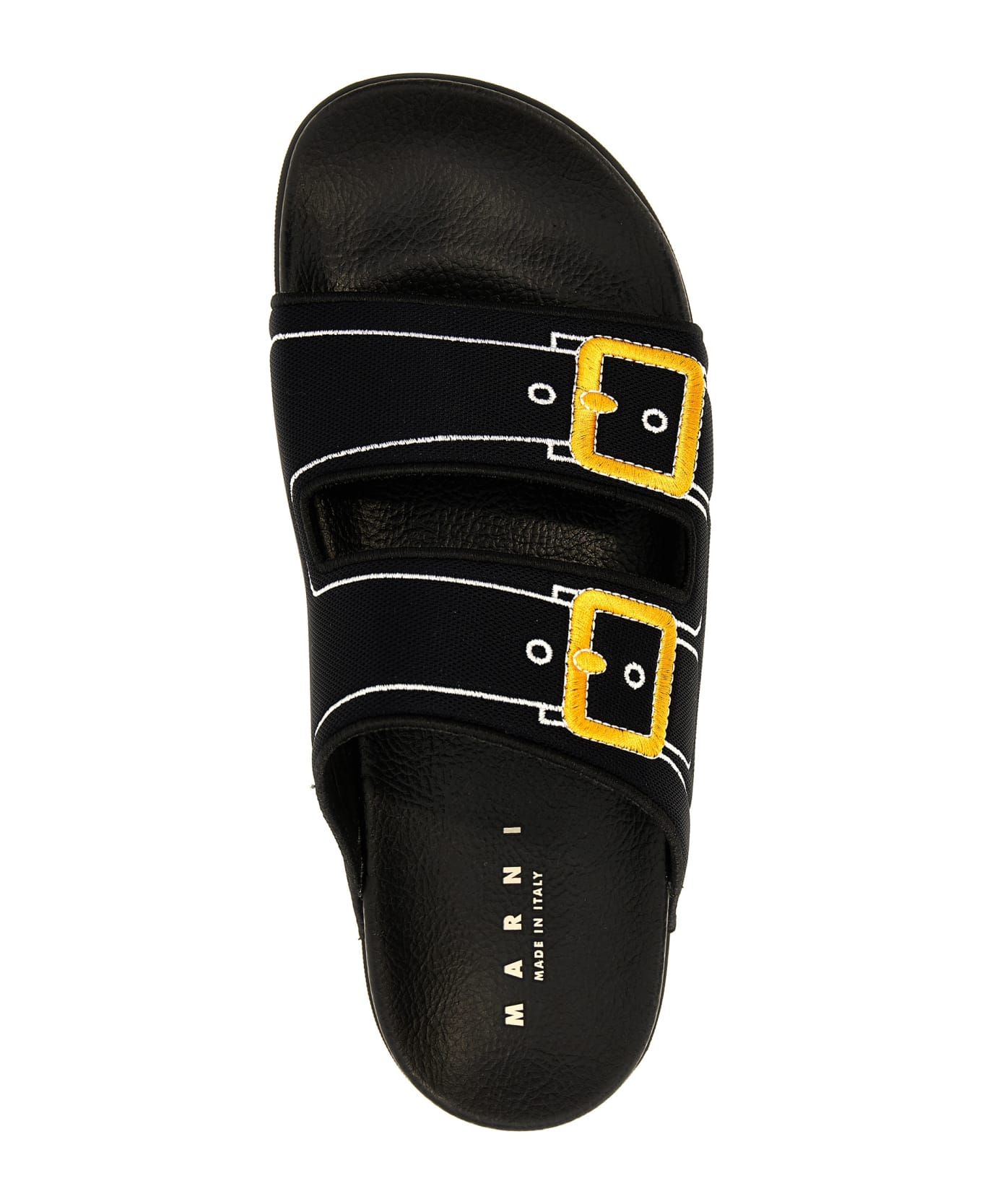 Marni 'trompe L'oeil' Sandals - BLACK シューズ