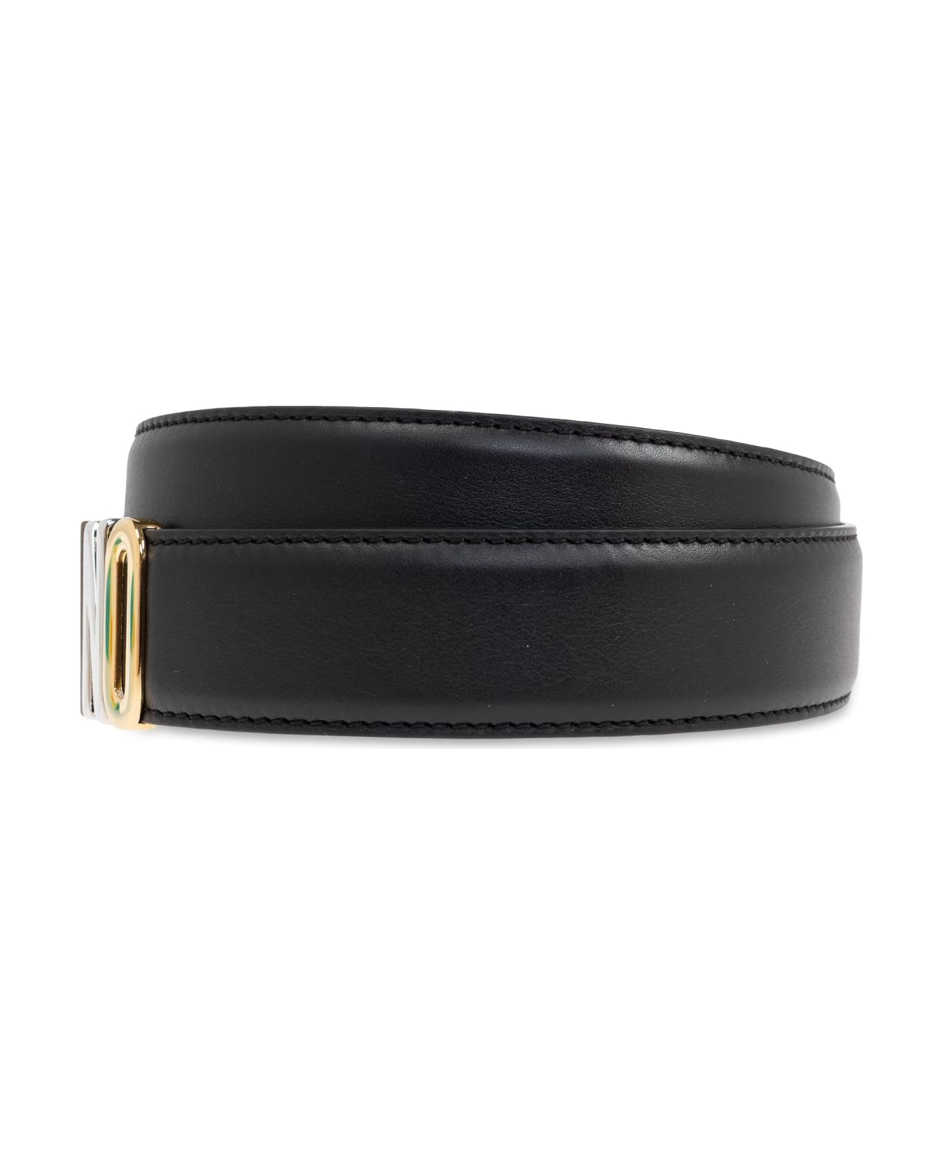 Moschino Belt With Logo - BLACK