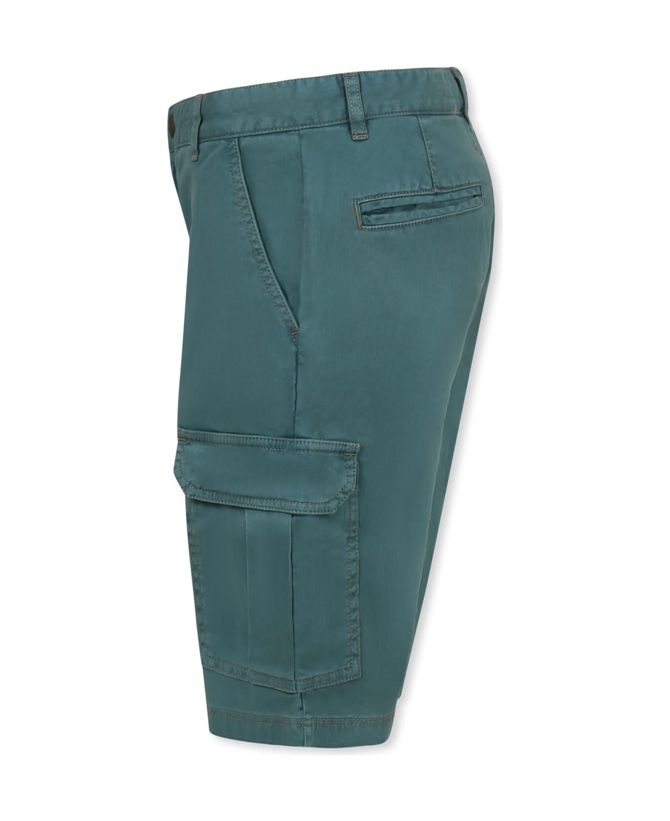 Bonpoint Green Shorts For Boy With Logo - Green