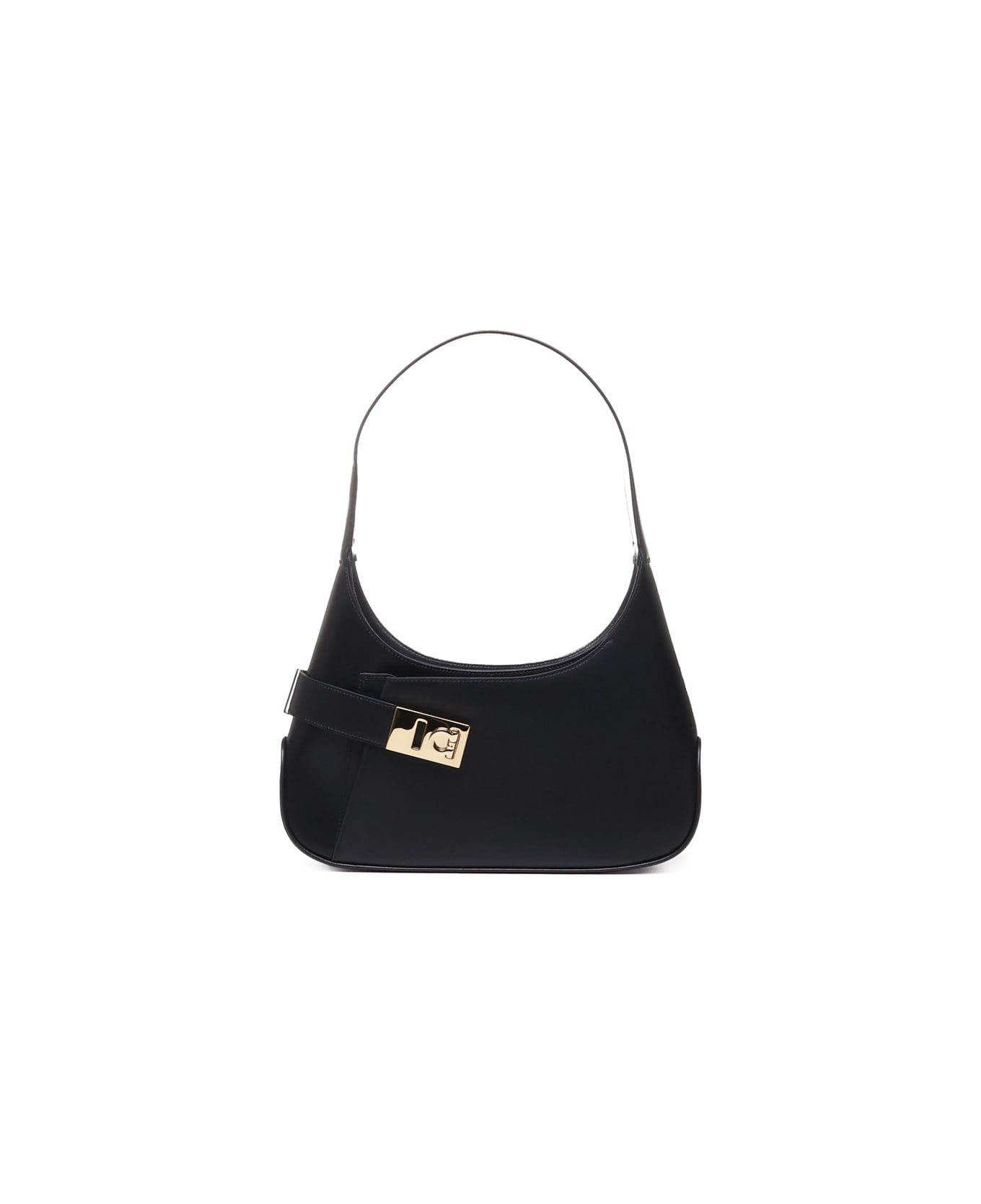 Ferragamo Medium Leather Shoulder Bag - Nero