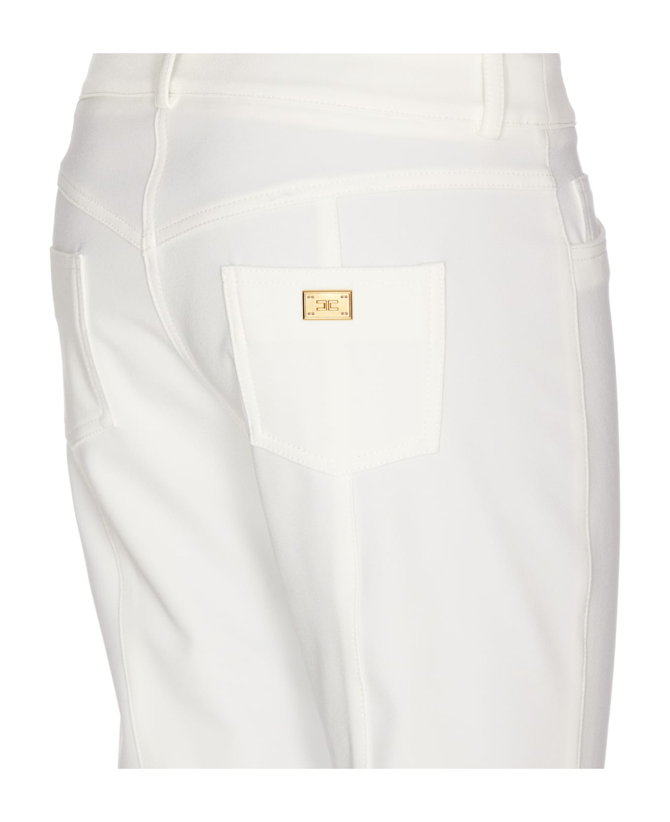 Elisabetta Franchi Pants - Yellow Cream