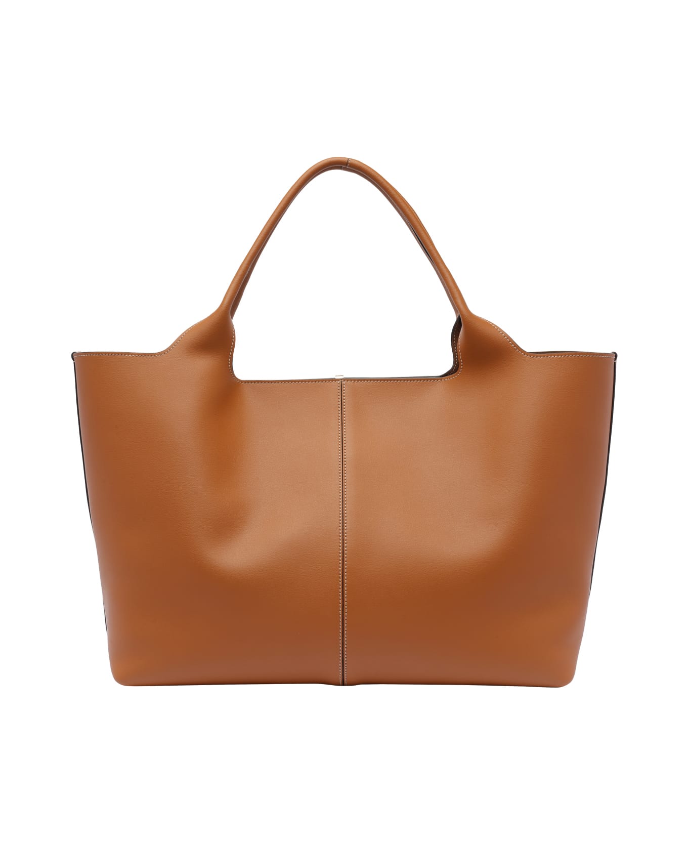 Tod's Medium Leather Shopping Bag - Kenia scuro+cacao