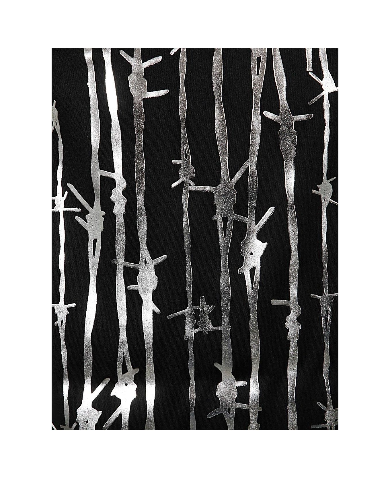 Comme des Garçons Barbed Wire Printed Tank Top - Black