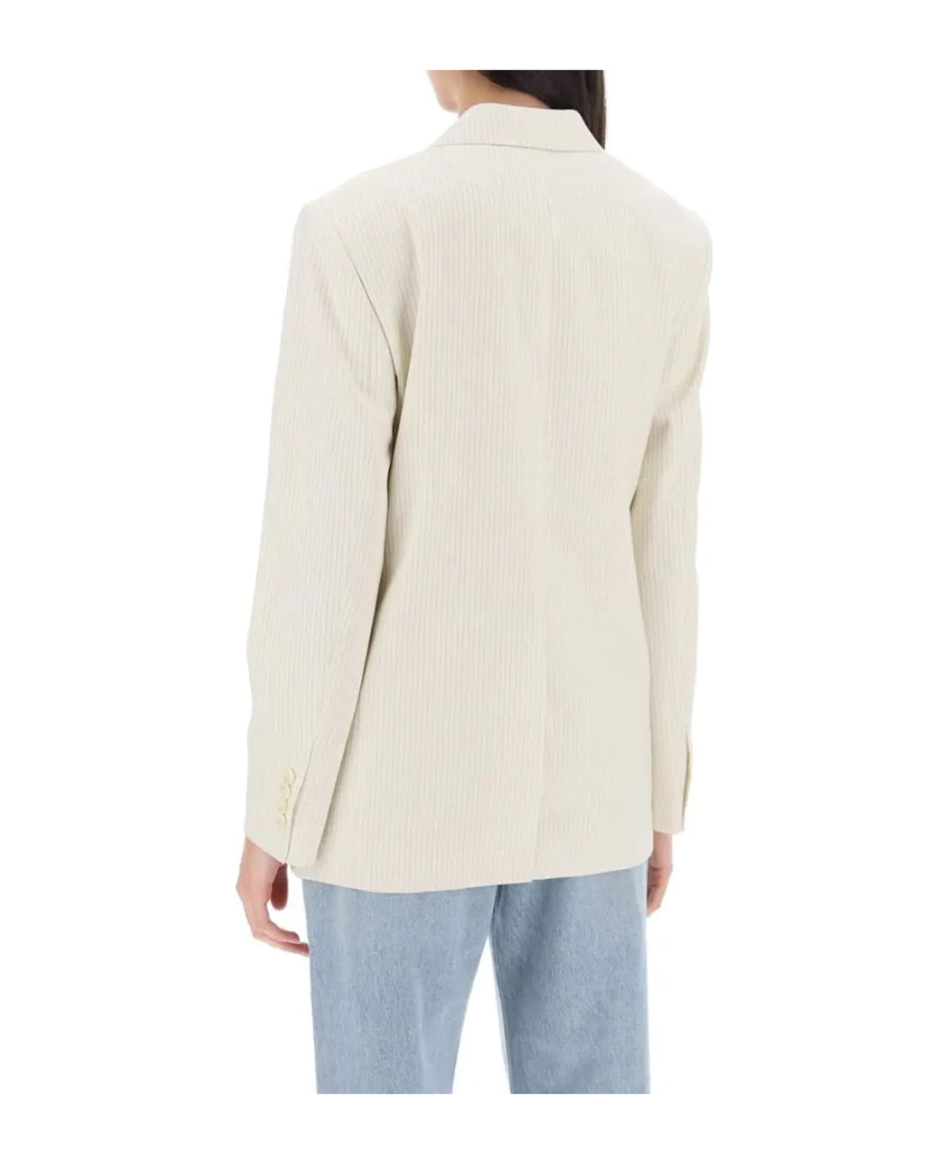 Celine Double-breasted Jacket - Beige