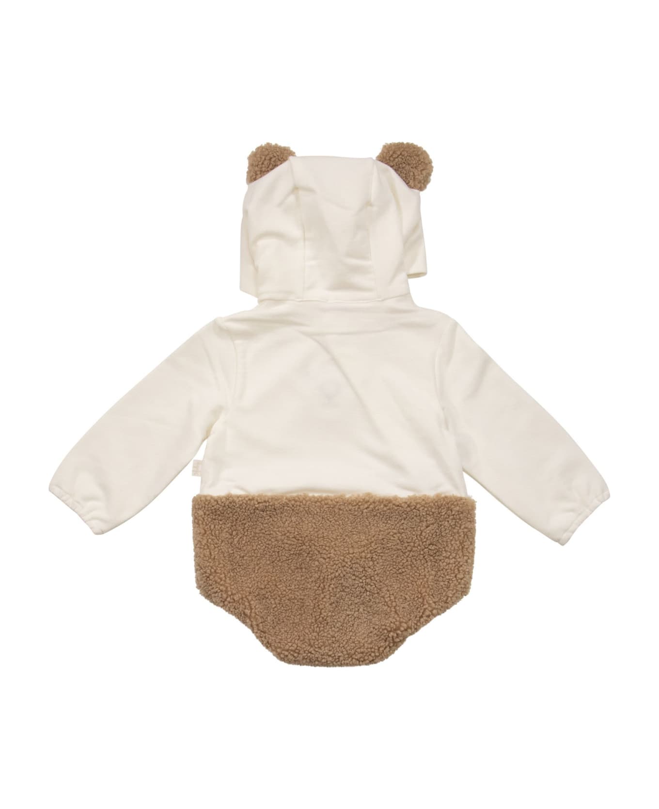 Il Gufo Teddy Bear Sleepsuit - Milk/nut