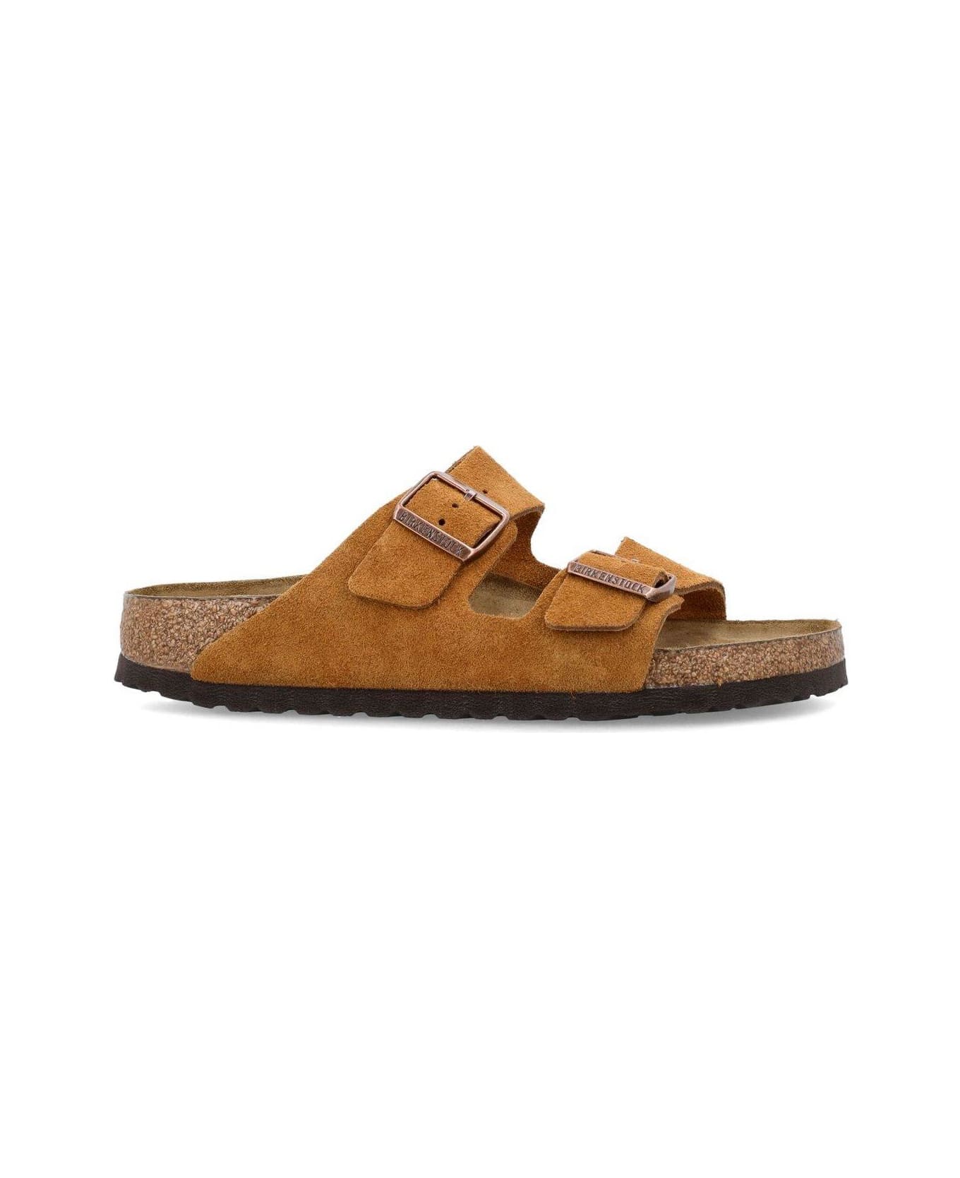 Birkenstock Buckle Detailed Slip-on Sandals - Brown