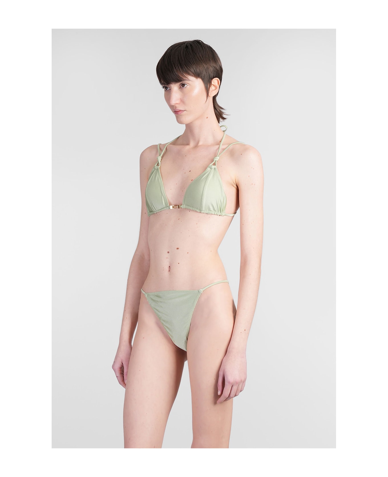 Cult Gaia Anoki Beachwear In Green Polyamide - green