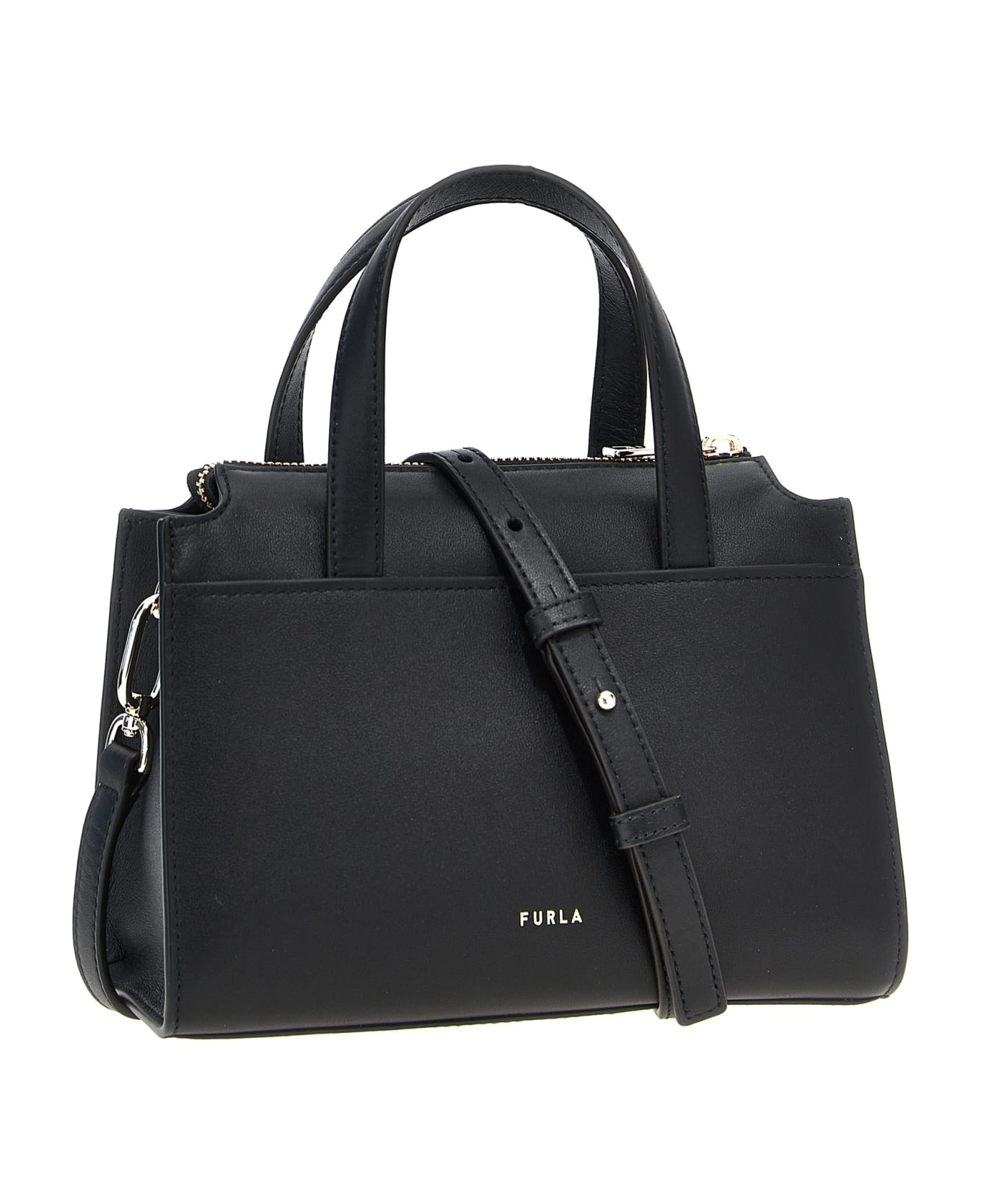 Furla Nuvola Boston S Handbag - Black