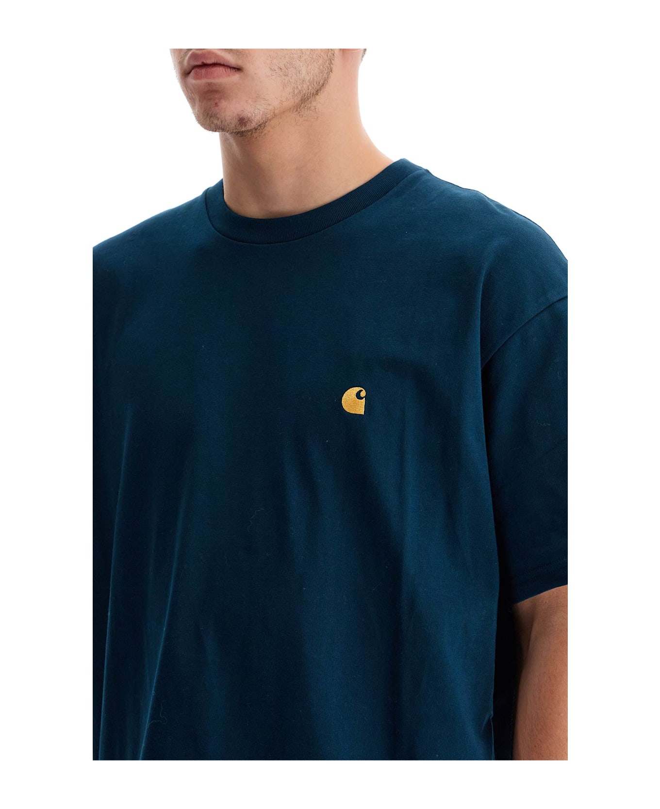 Carhartt Chase Cotton T-shirt - Duck Blue