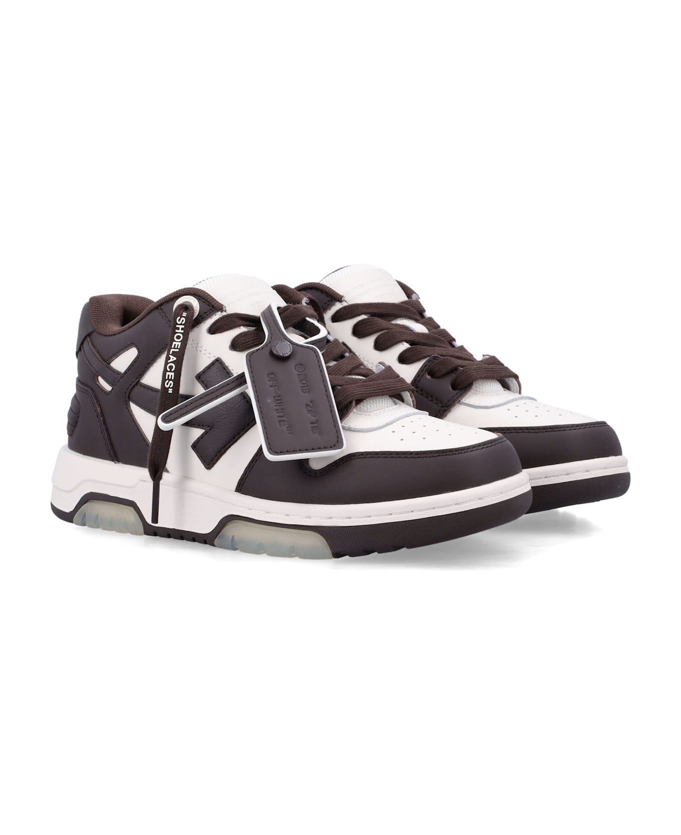 Off-White Out Of Office Women S Sneakers - CHOCOLATE WHITE