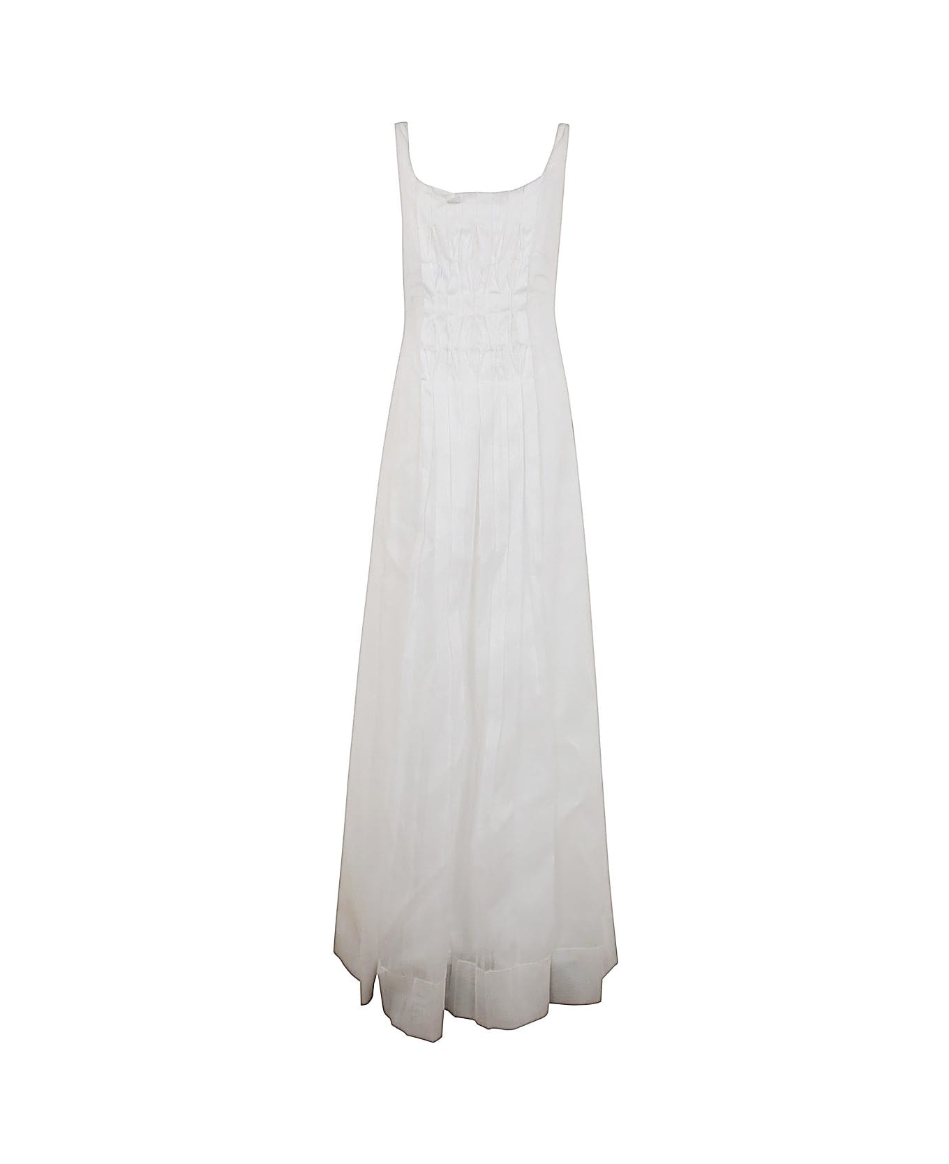 Alberta Ferretti Slip Dress - White ワンピース＆ドレス