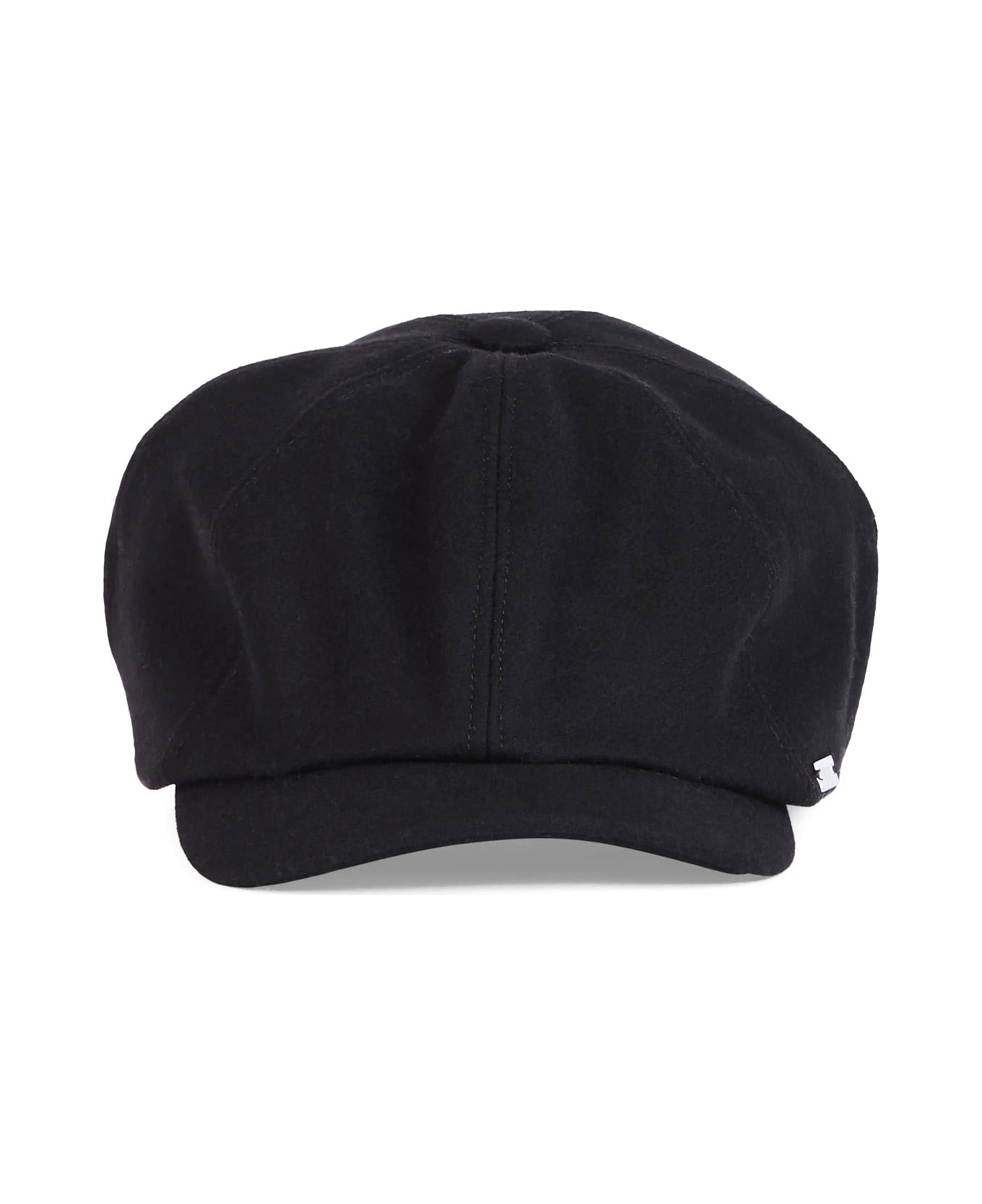 Fay Beret In Wool Blend Fabric - Black