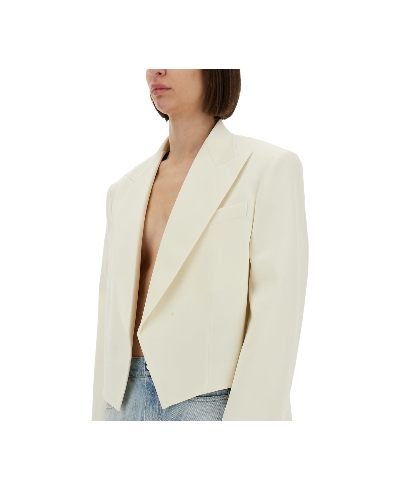 Stella McCartney "cropped" Blazer - WHITE