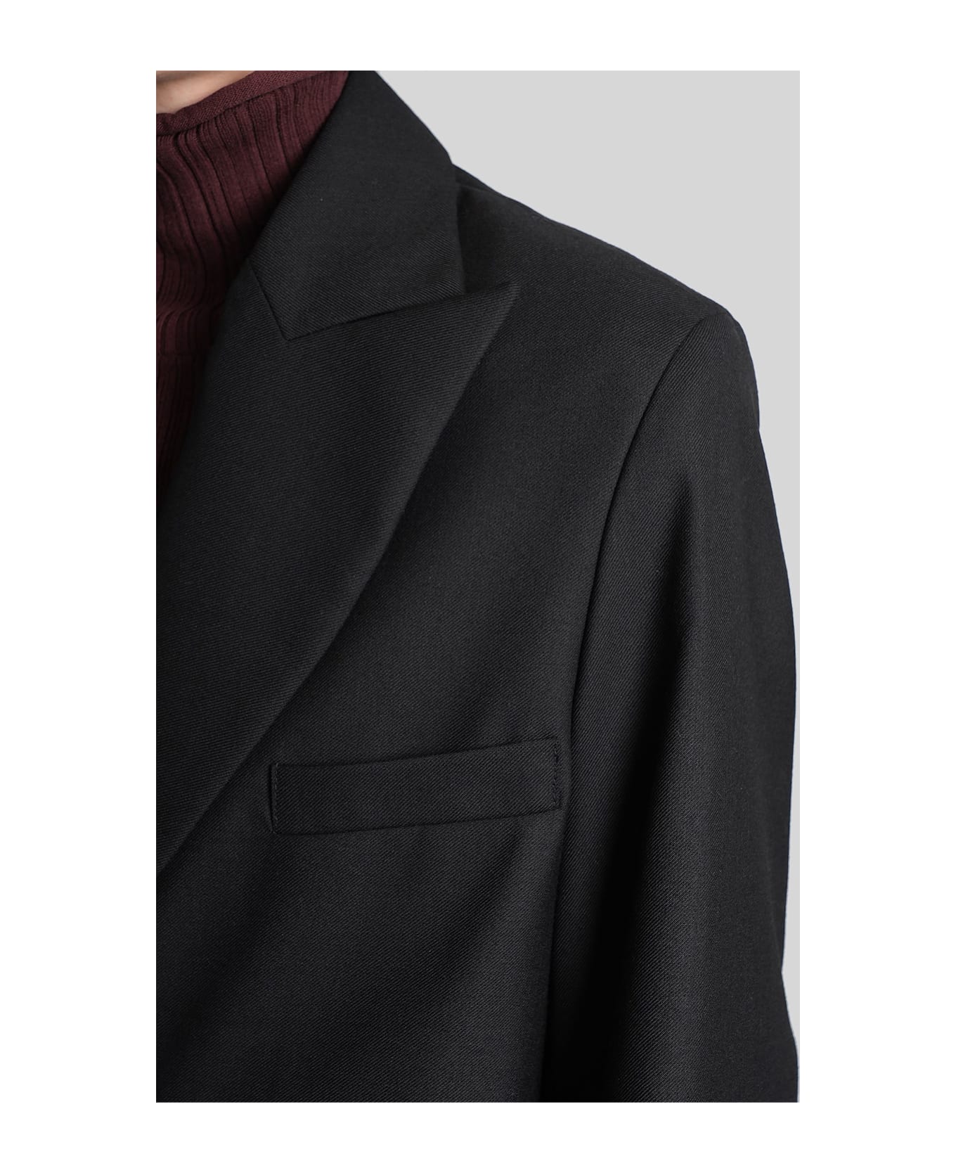 Séfr Leah Blazer In Black Polyester - black