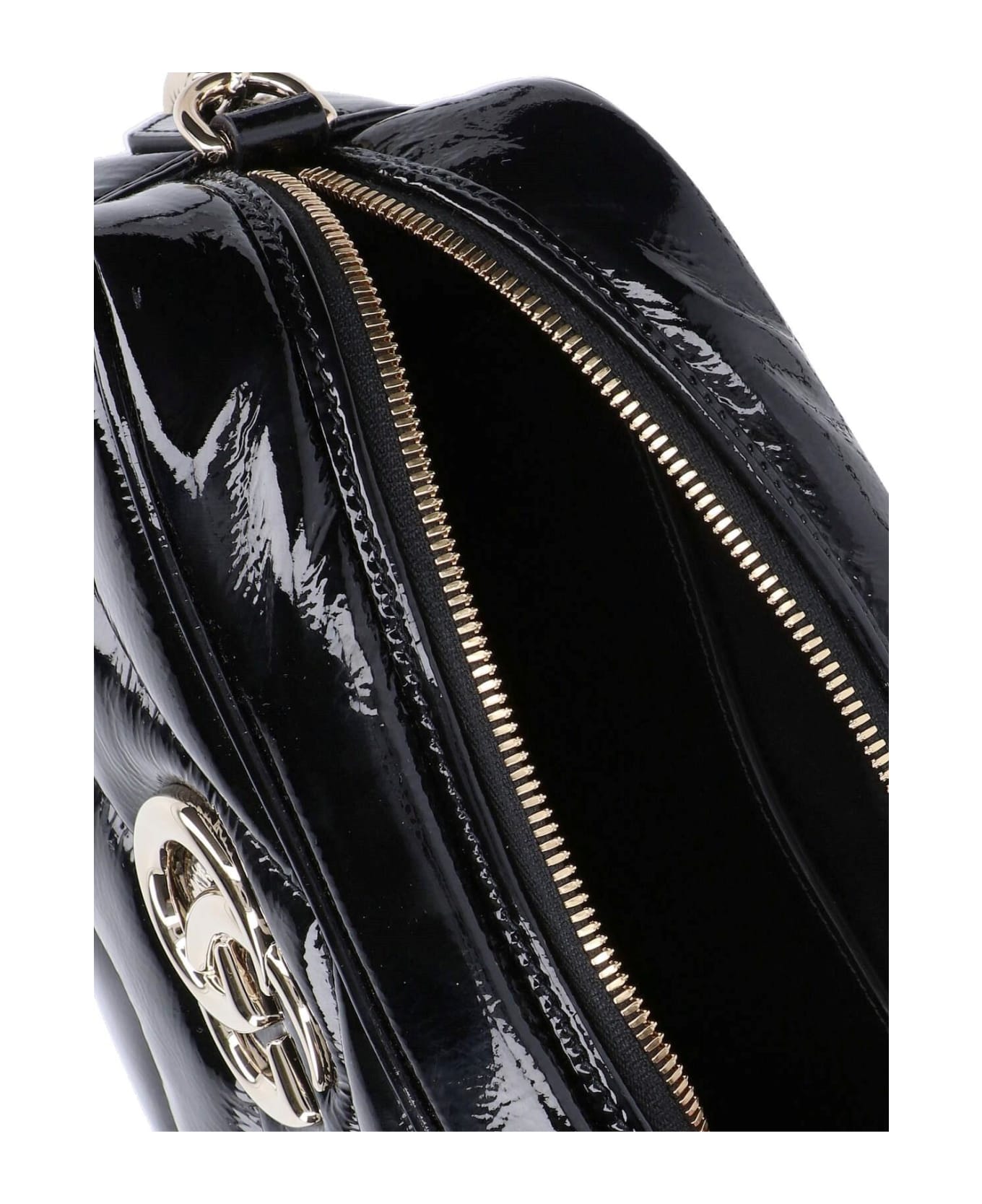 Gucci Gg Plaque Padded Shoulder Bag - Nero