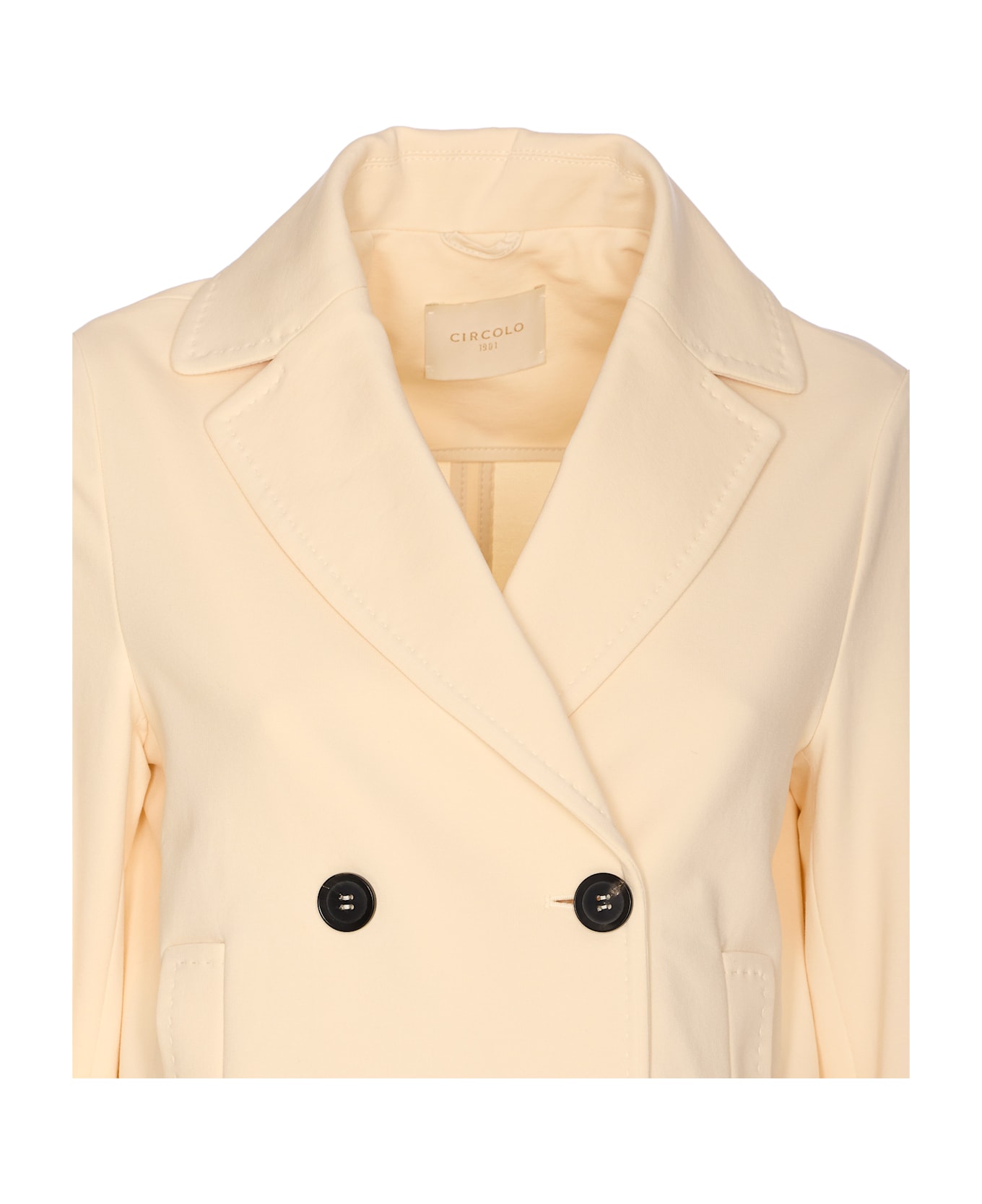 Circolo 1901 Double Breasted Jacket - Beige