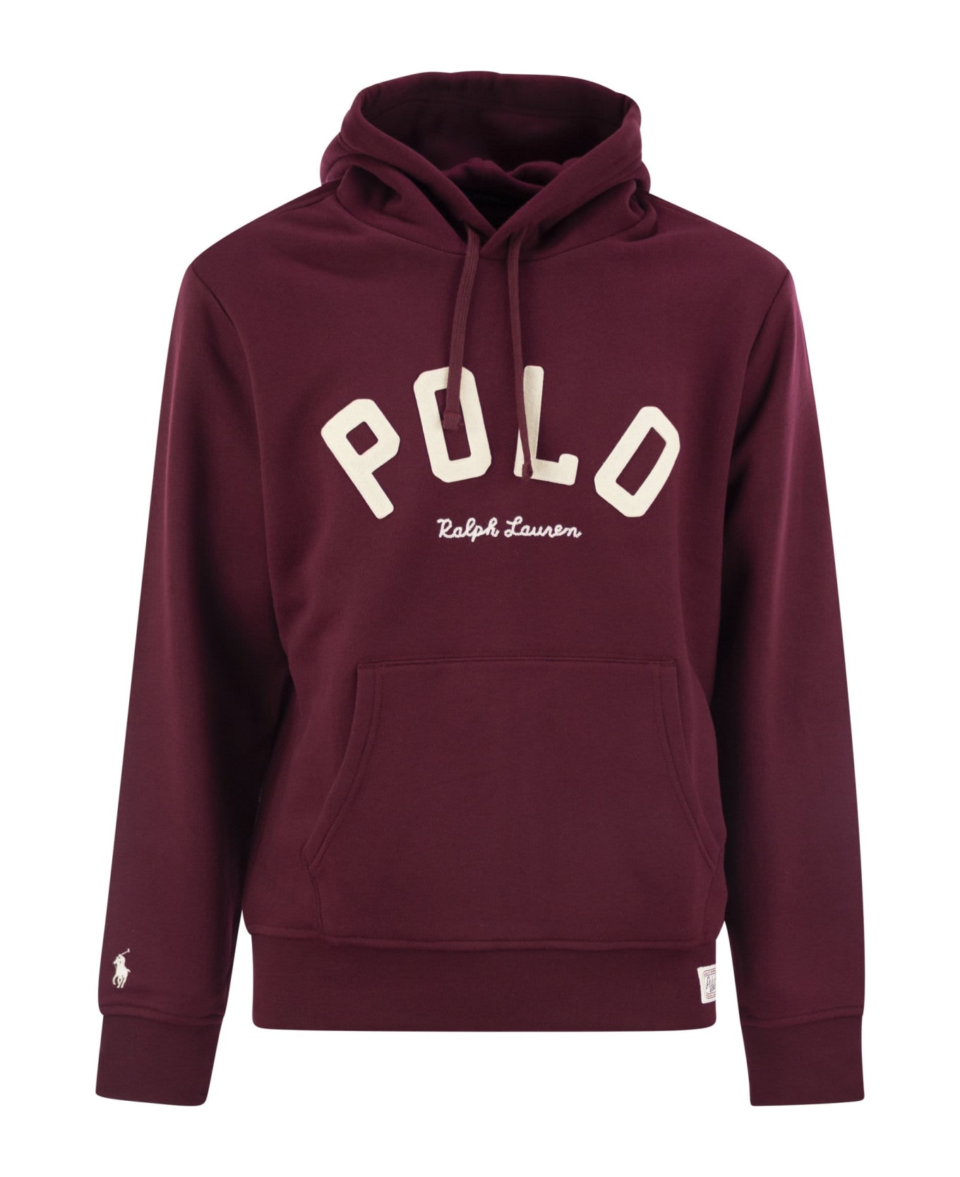 Polo Ralph Lauren Cotton Blend Sweatshirt With Logo - Bordeaux