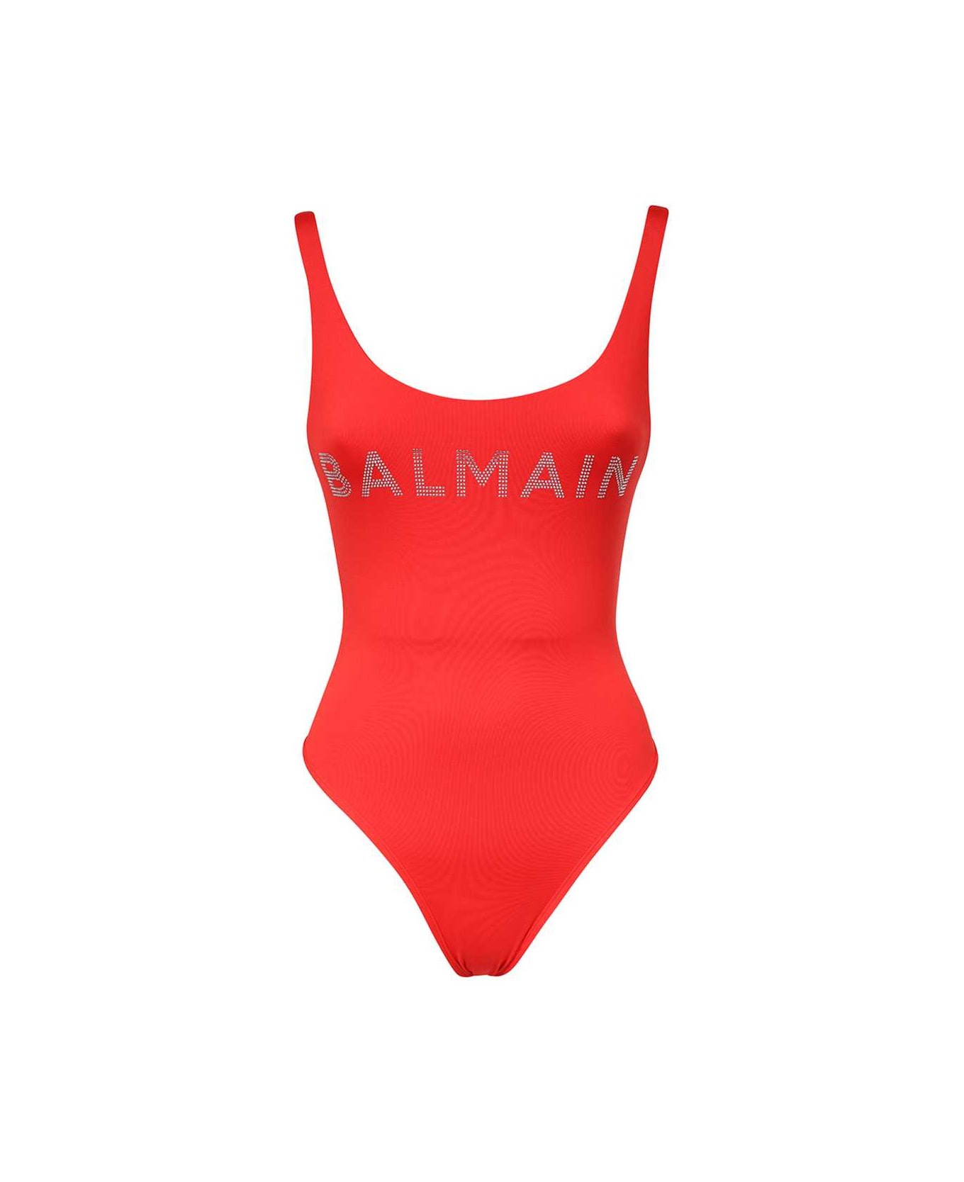 Balmain One-piece Swimsuit - red