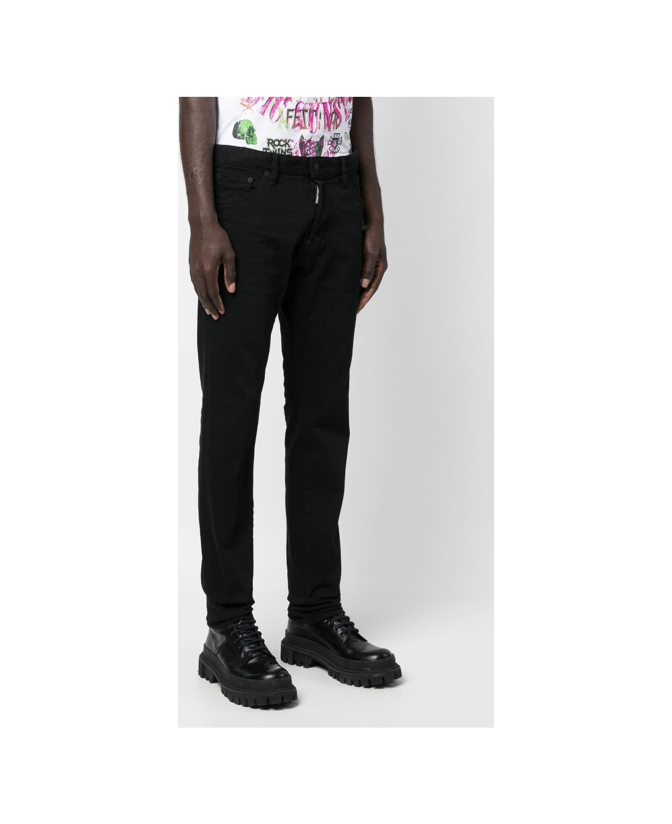 Dsquared2 Garment Dyed 642 Jeans - Black