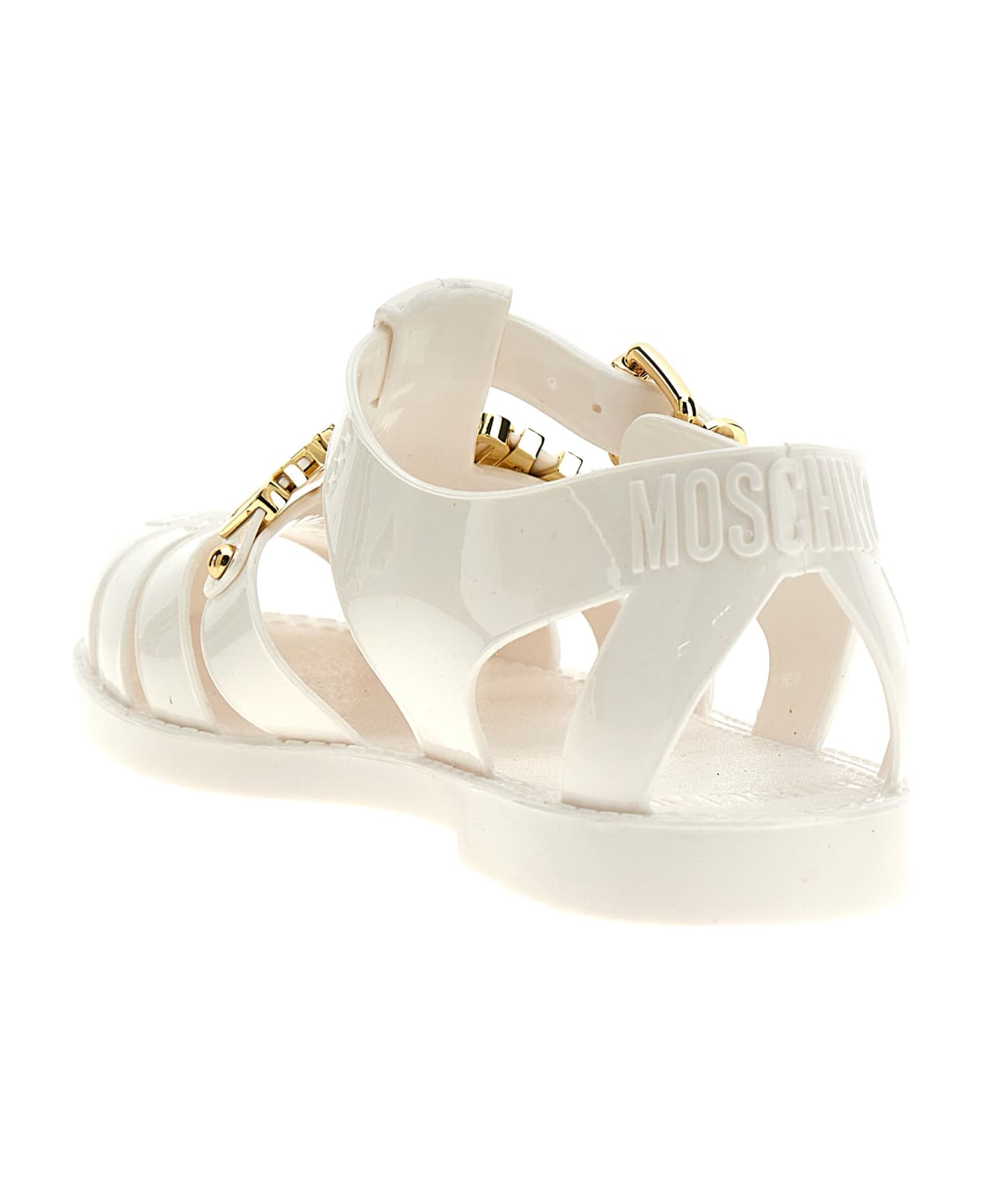 Moschino Jelly Sandals - White