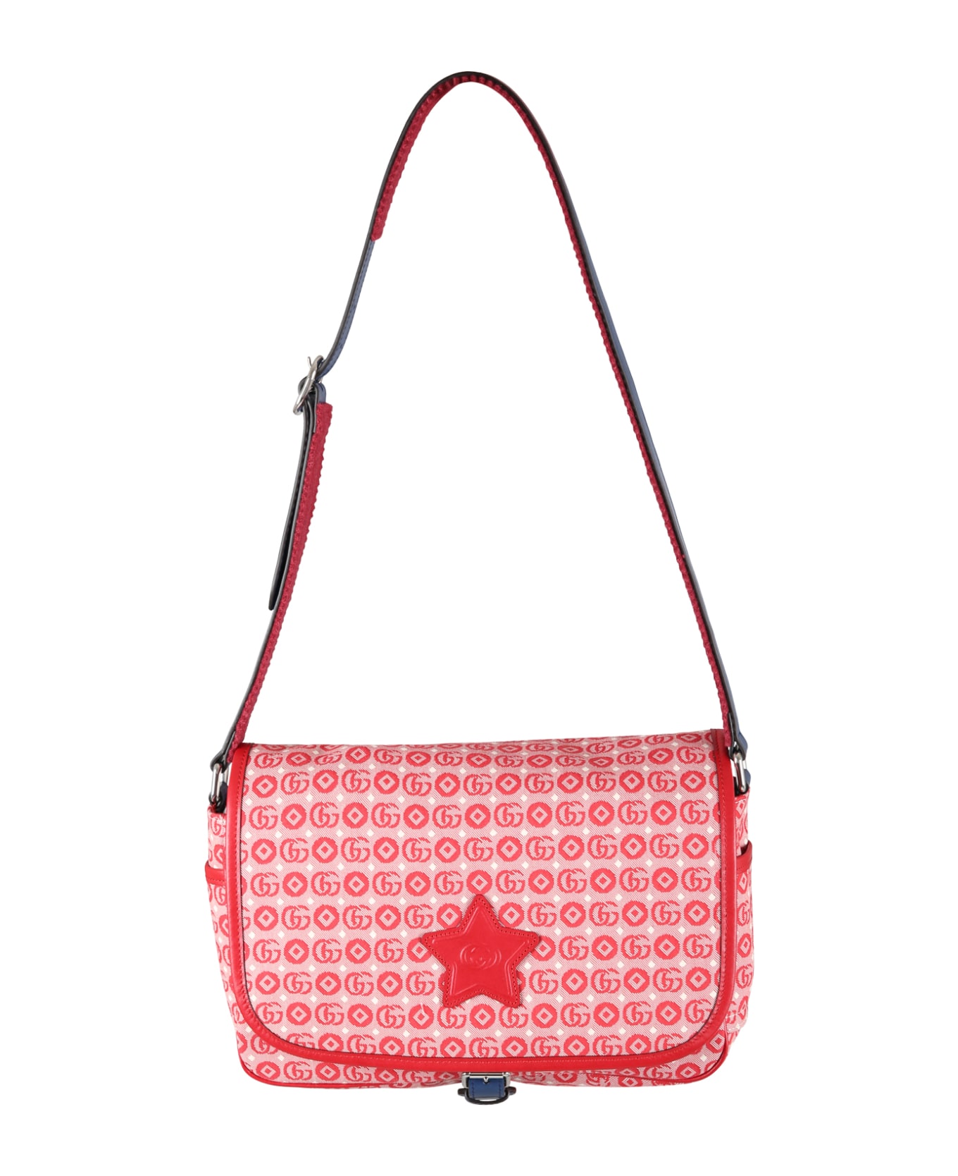 Gucci Red Bag For Girl With Gg - Red Multicolor アクセサリー＆ギフト