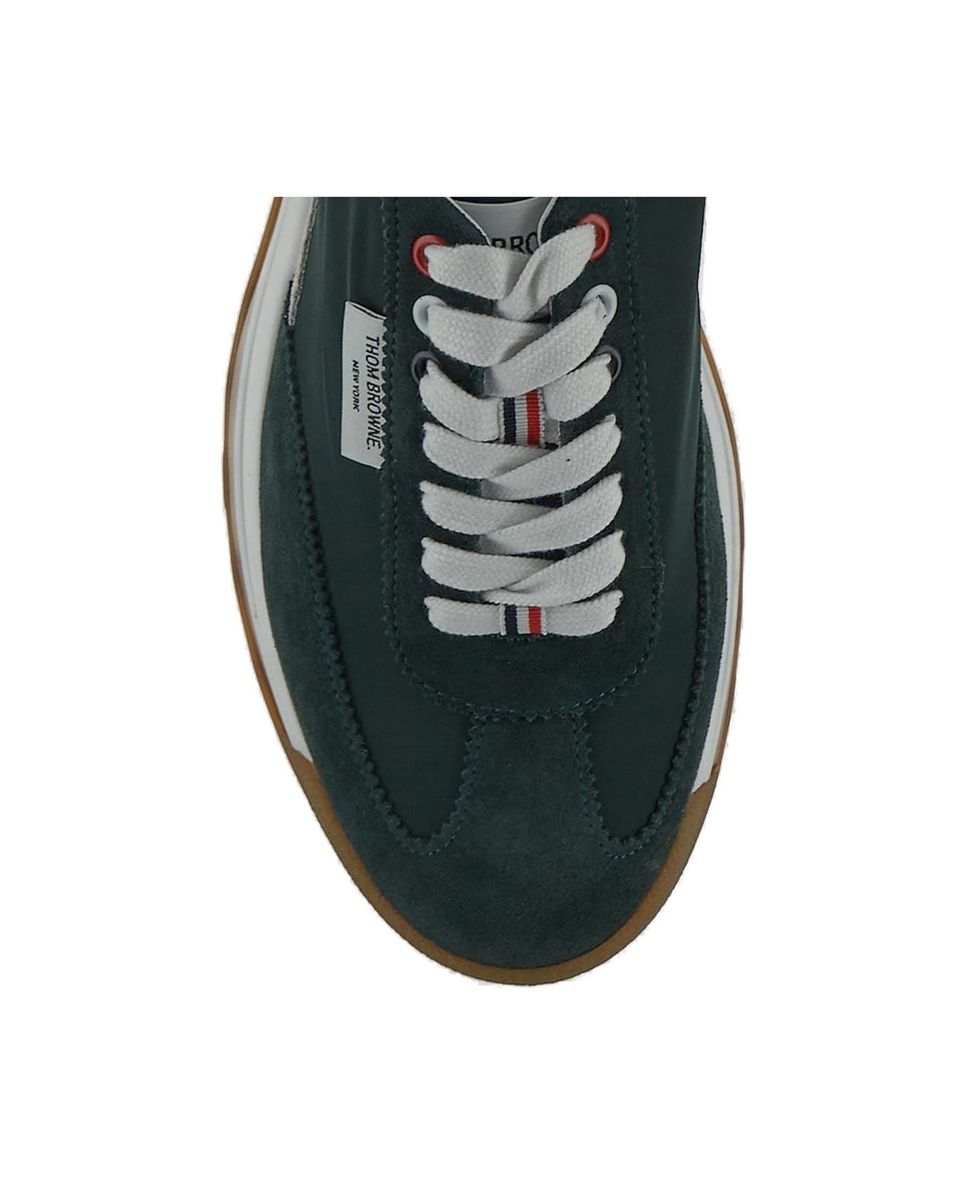 Thom Browne Translucentsole Laceup Sneakers - GREEN
