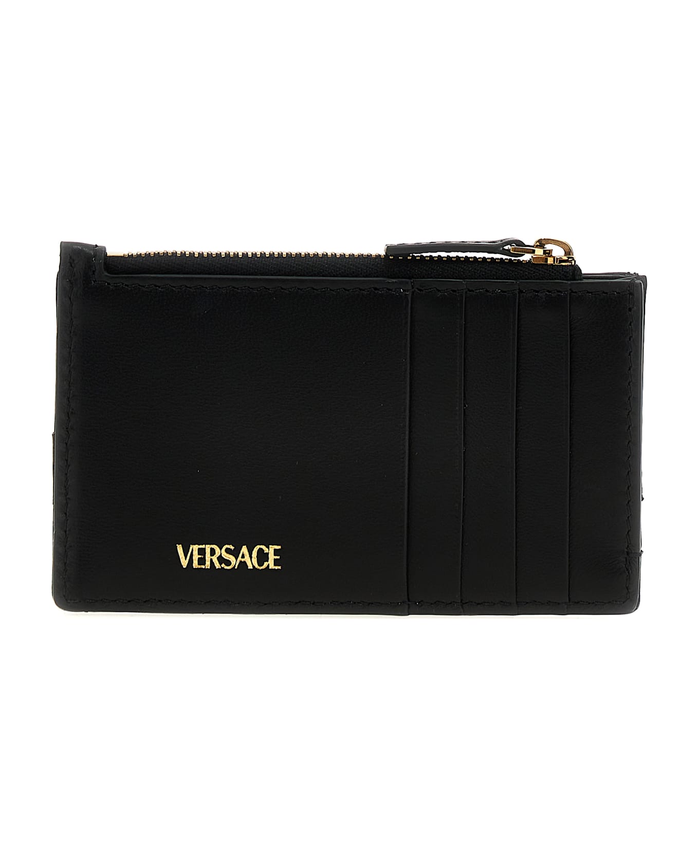 Versace 'medusa' Card Holder - Black  
