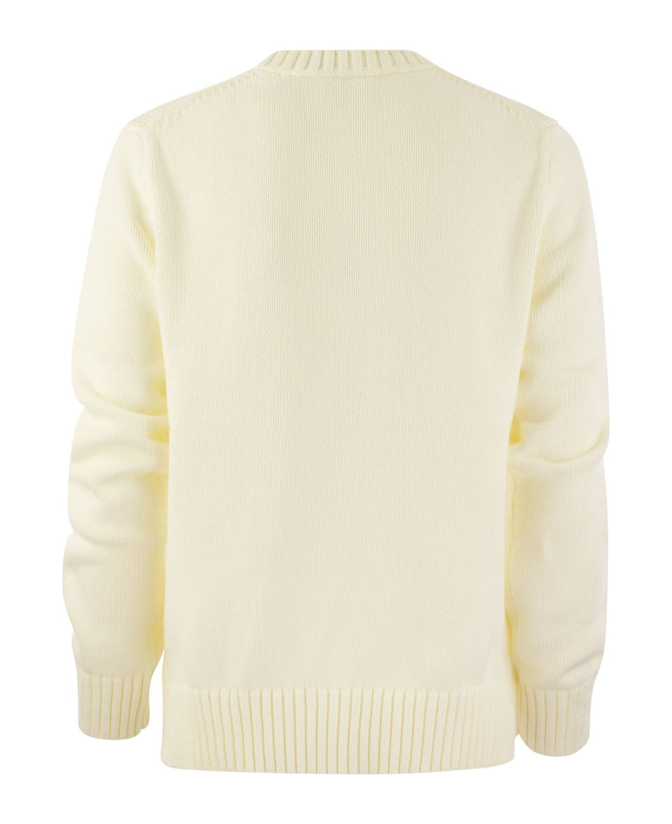 Polo Ralph Lauren Bear Cotton Sweater - Ivory