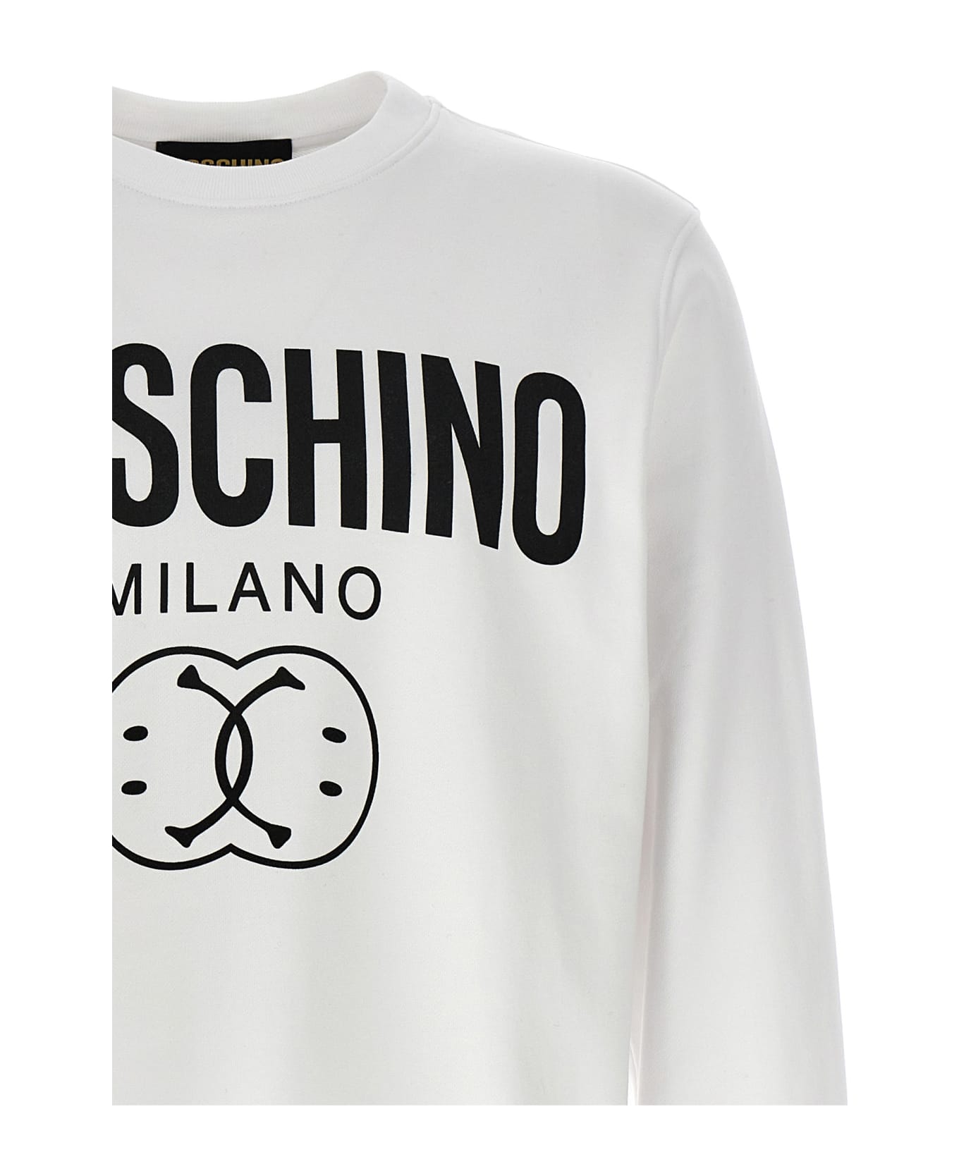 Moschino 'double Smile' Sweatshirt - White/Black