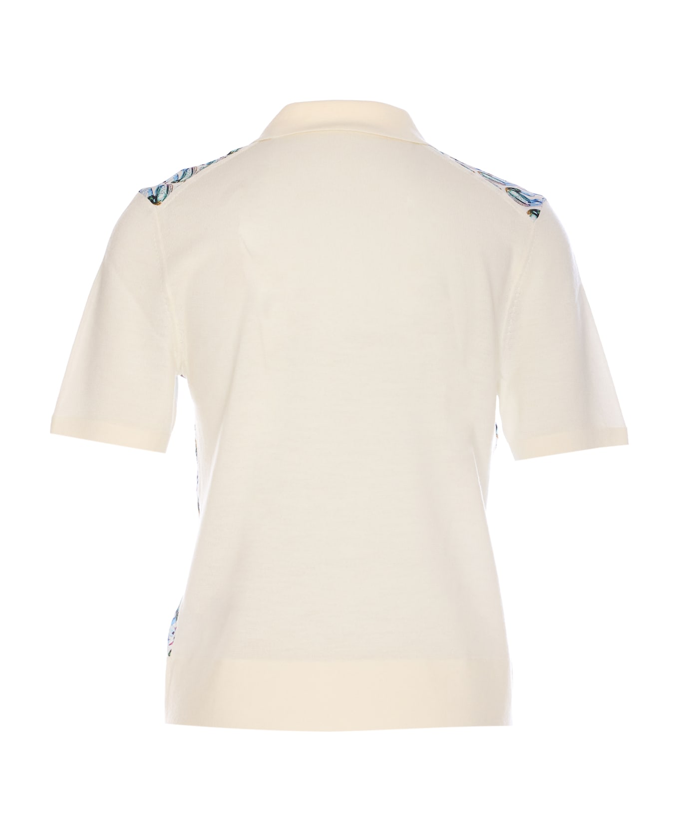 Tory Burch Polo - New Ivory / Blue Lucky Duck