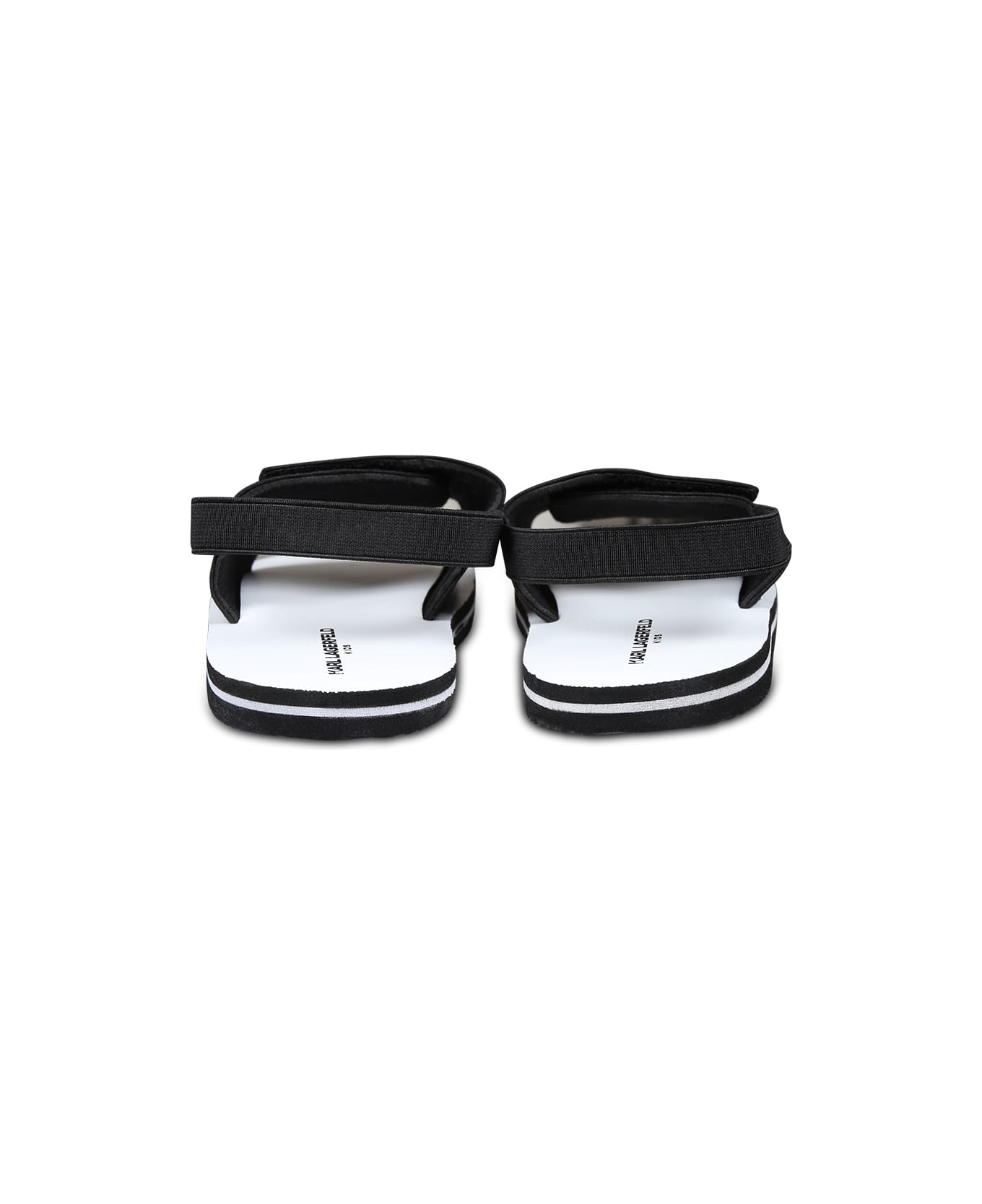 Karl Lagerfeld Kids Black Sandals For Babykids And Kids With Karl Lagerfeld - Black