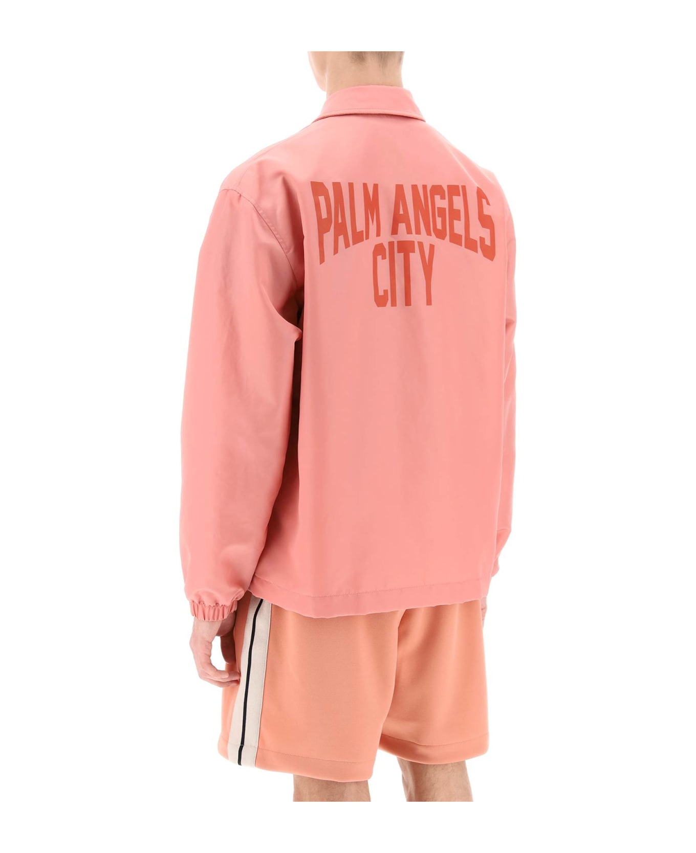 Palm Angels Pa City Coach Jacket - PINK RED (Pink)