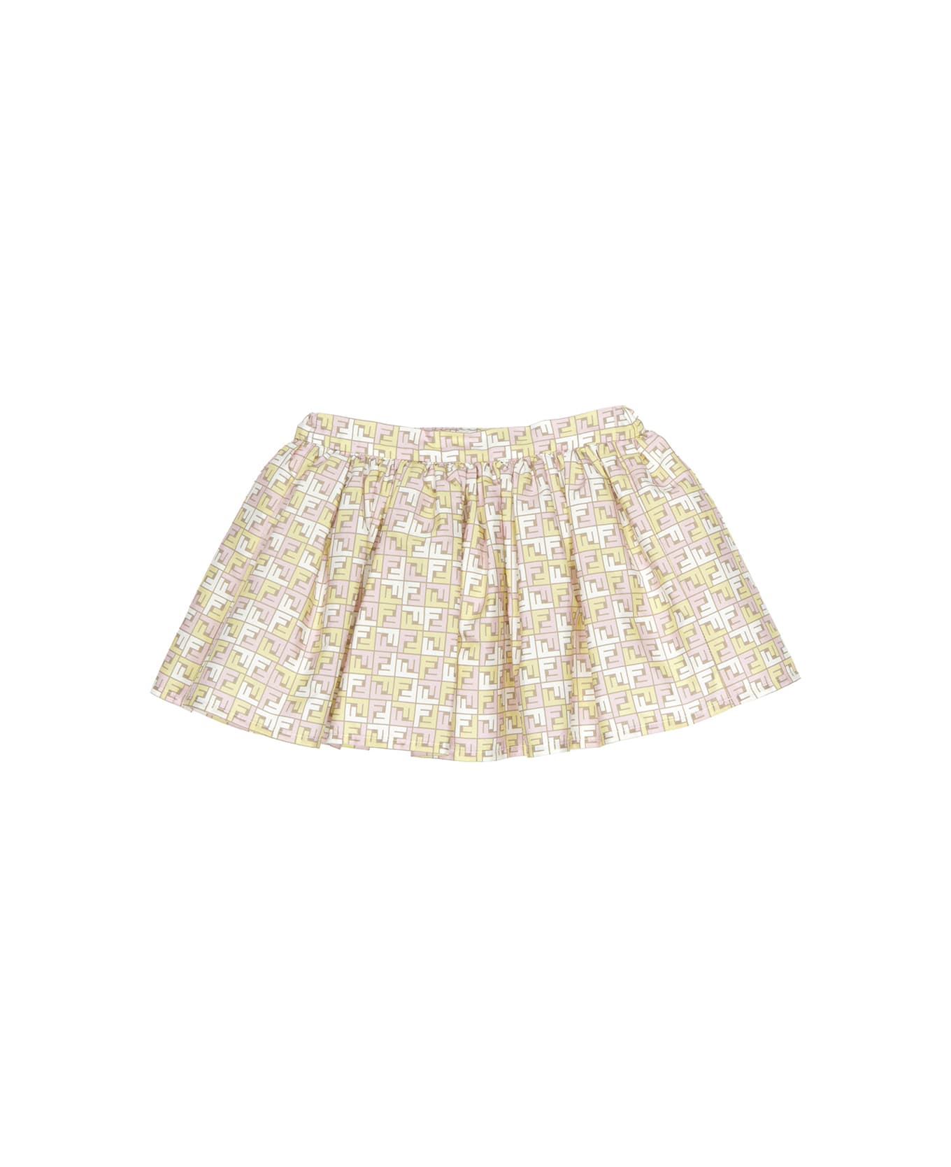 Fendi Mini Skirt With Monogram Motif - MultiColour