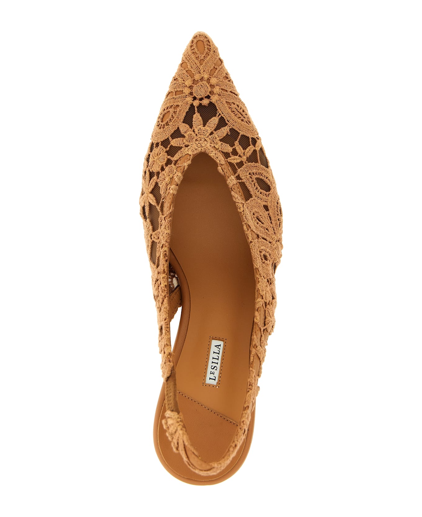 Le Silla 'chantilly' Slingback - Brown
