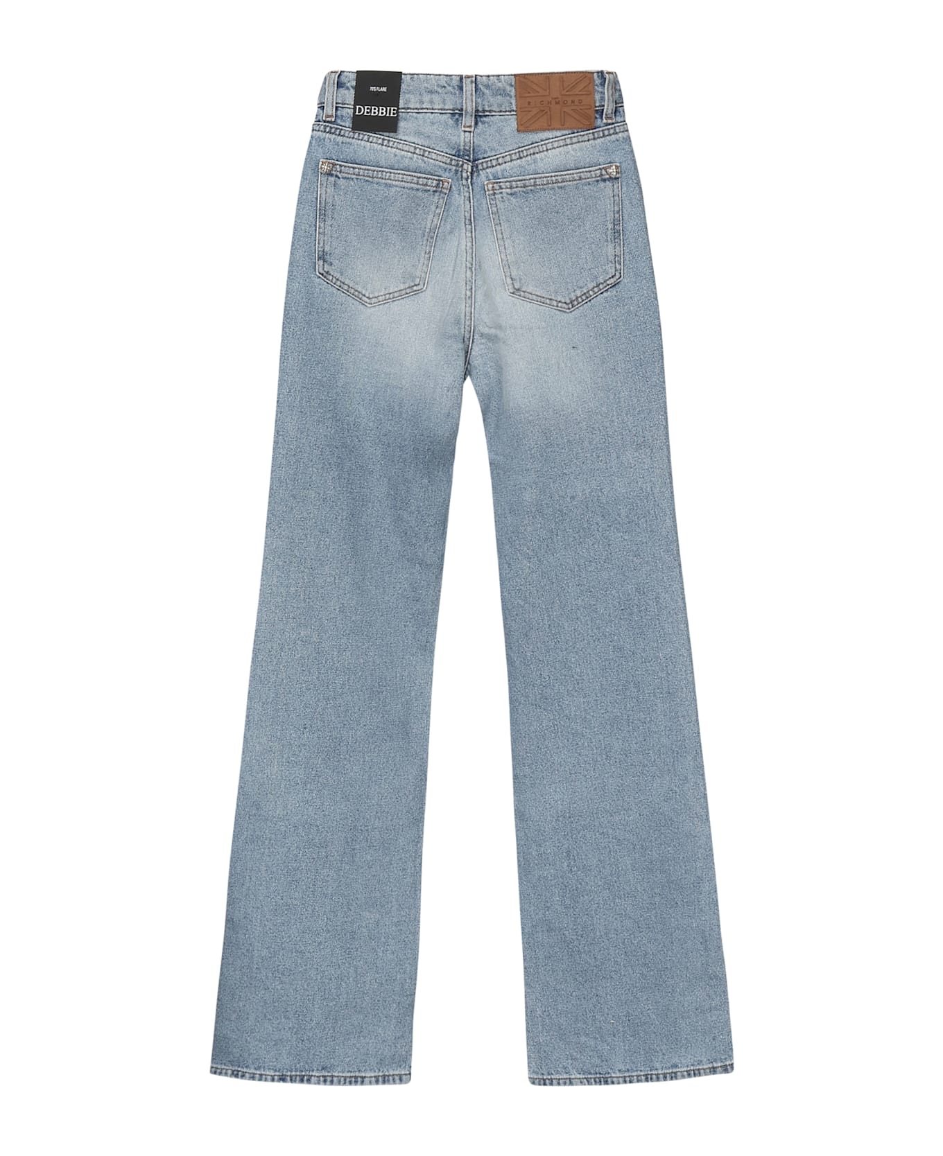 John Richmond Flare Jeans With Rhinestones - DENIM BLUE MEDIUM