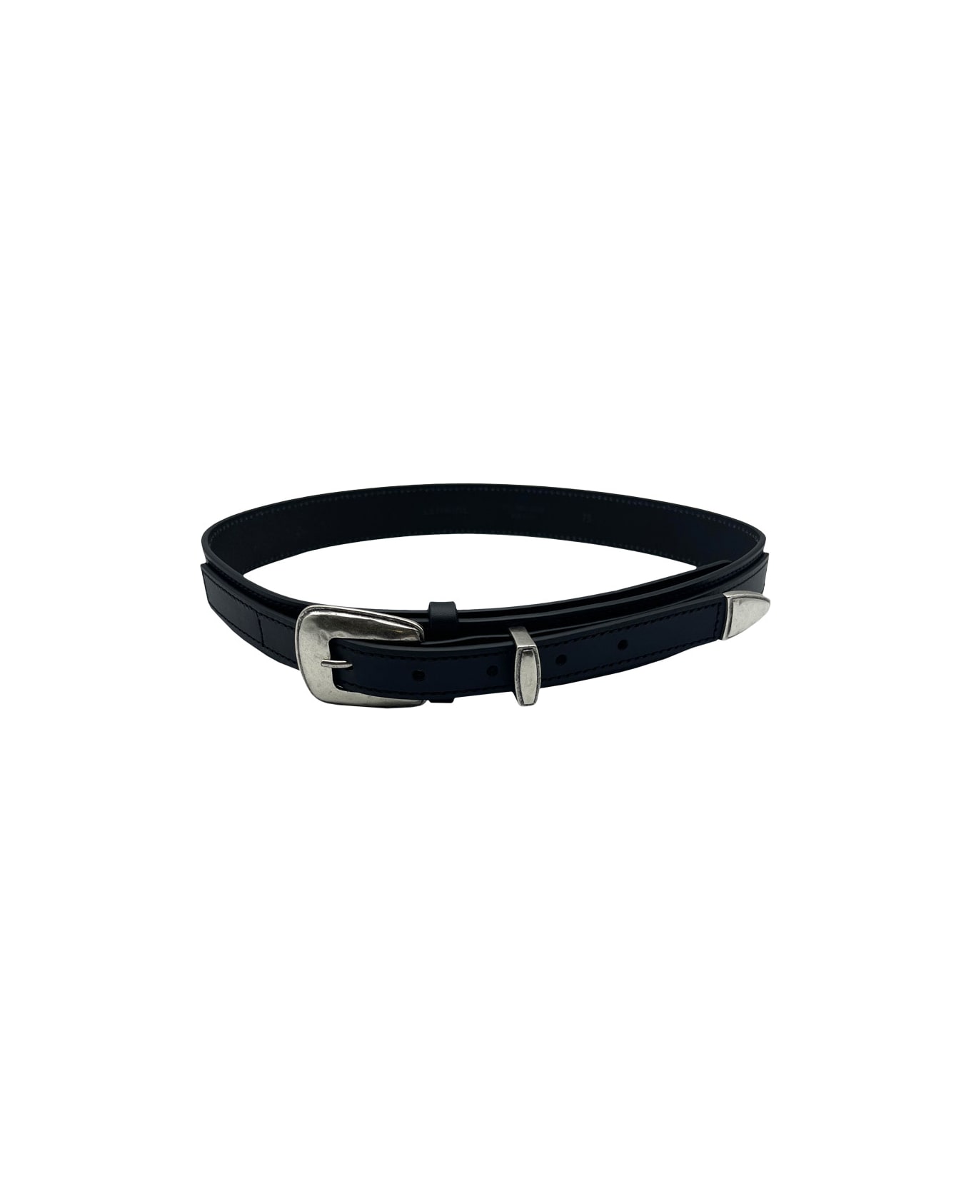 Lemaire Minimal Western Belt. - Black